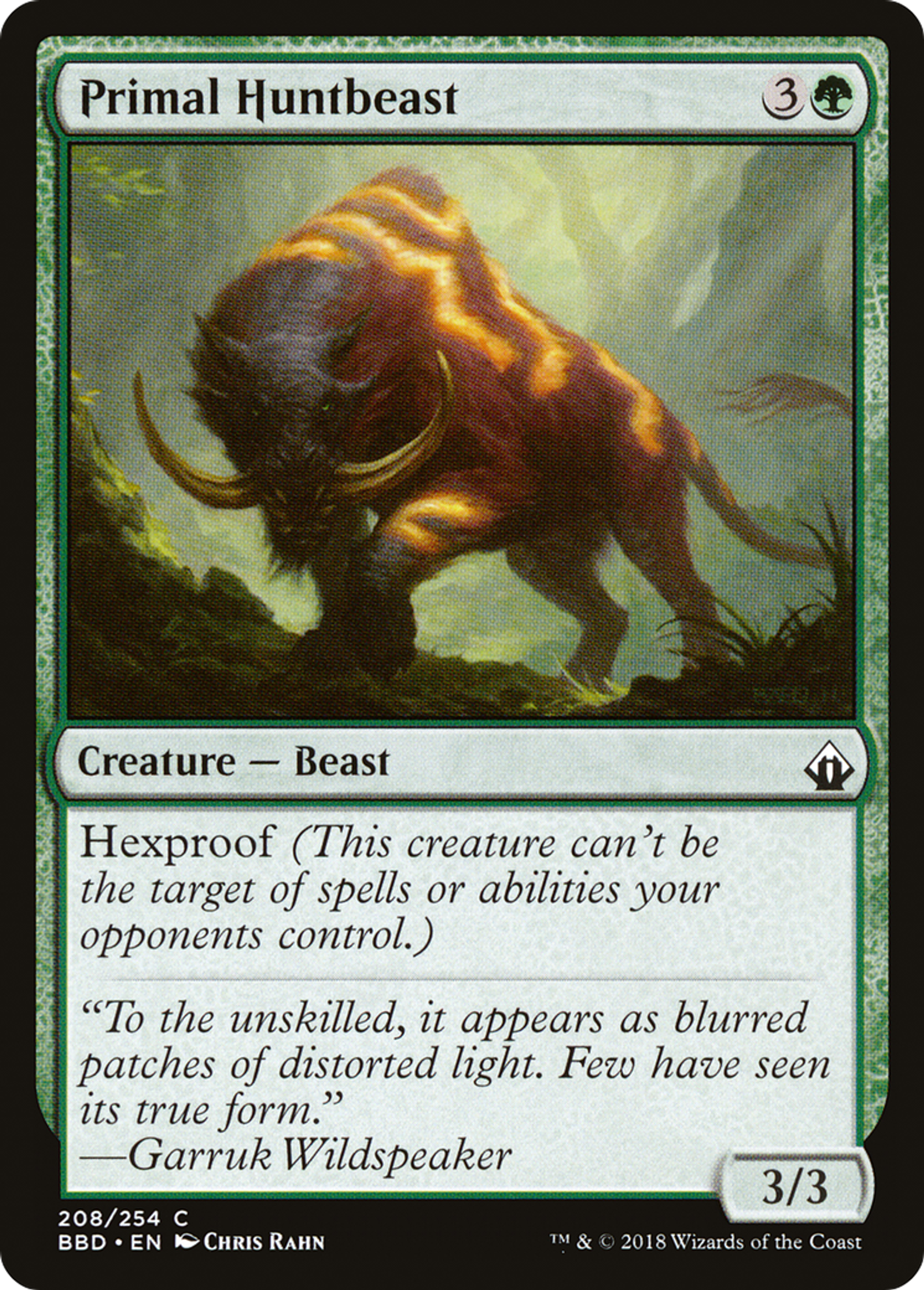 Primal Huntbeast — Battlebond — Magic: The Gathering