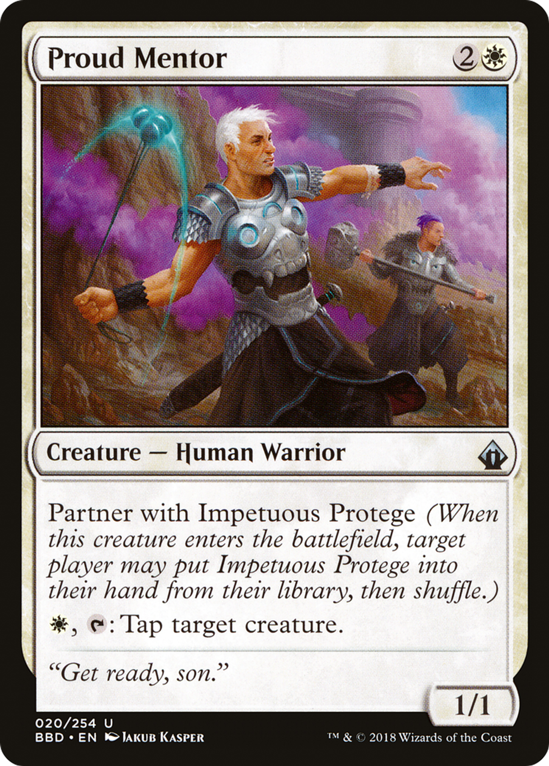 Proud Mentor — Battlebond — Magic: The Gathering