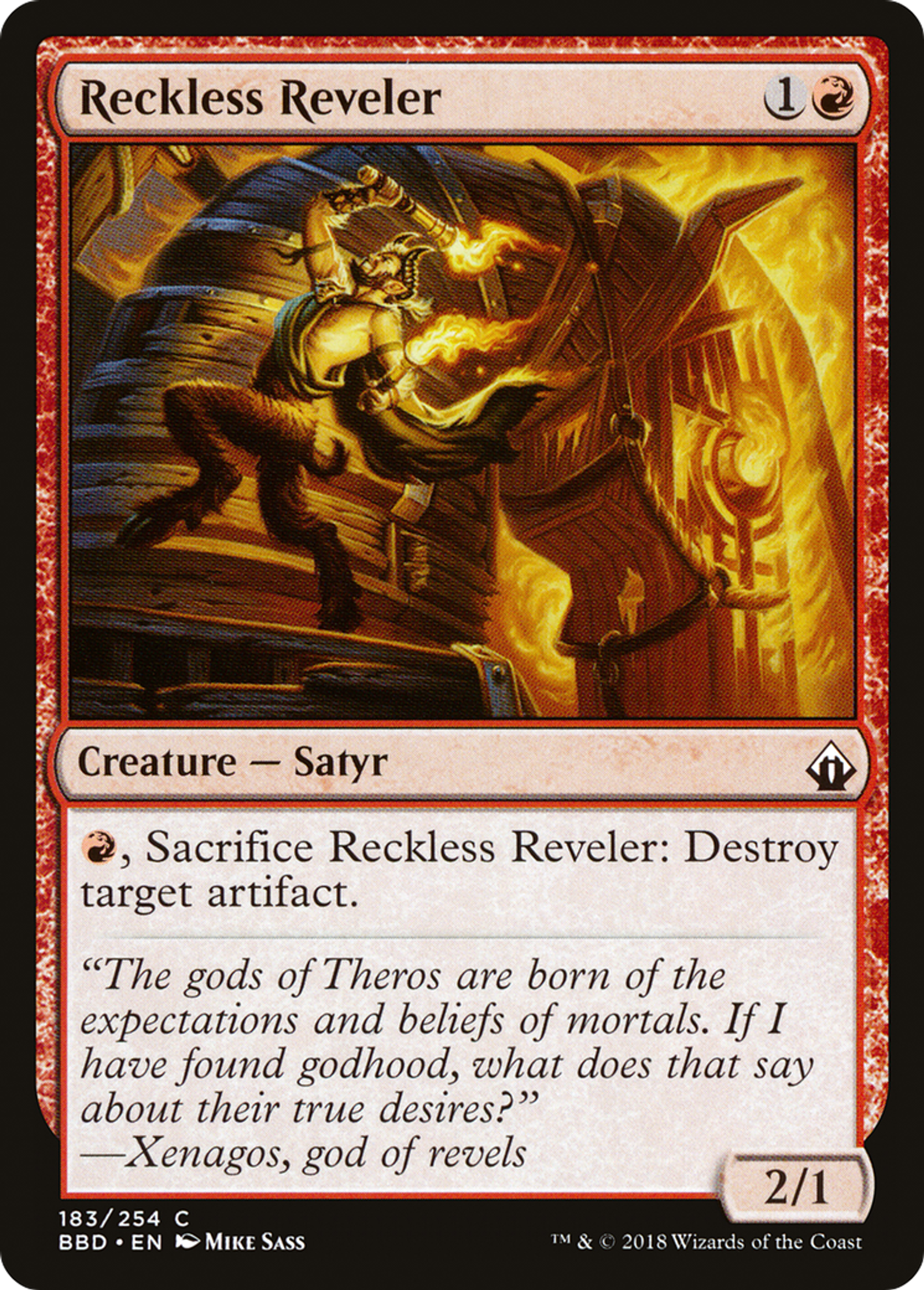 Reckless Reveler — Battlebond — Magic: The Gathering