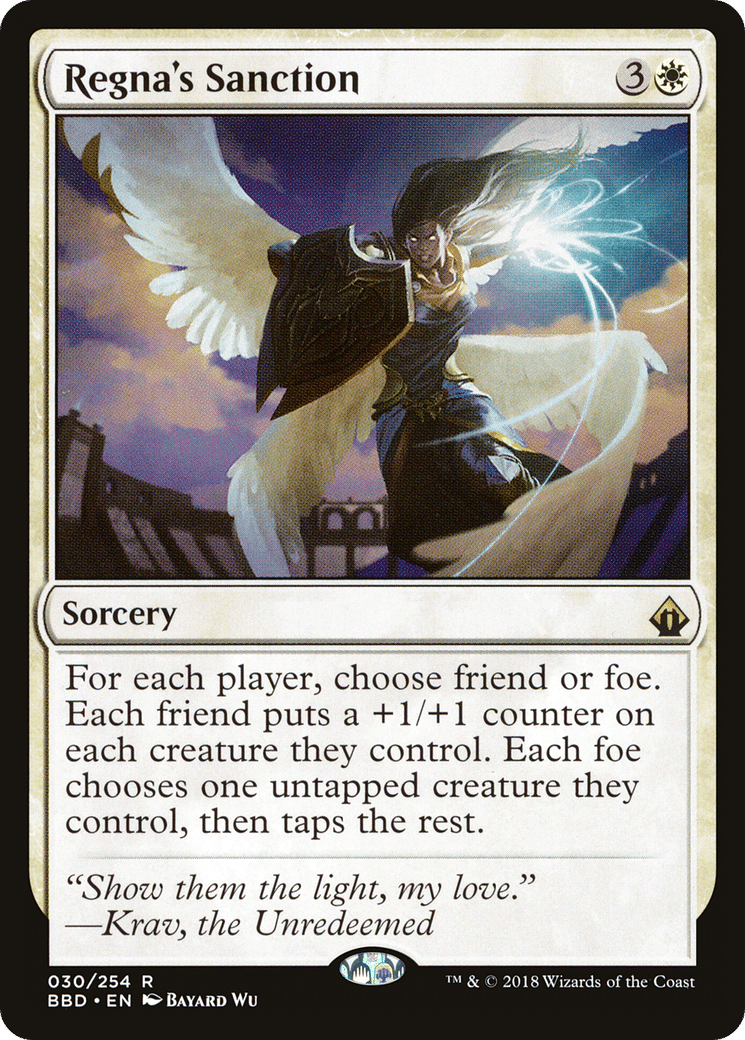 Regna's Sanction — Battlebond — Magic: The Gathering