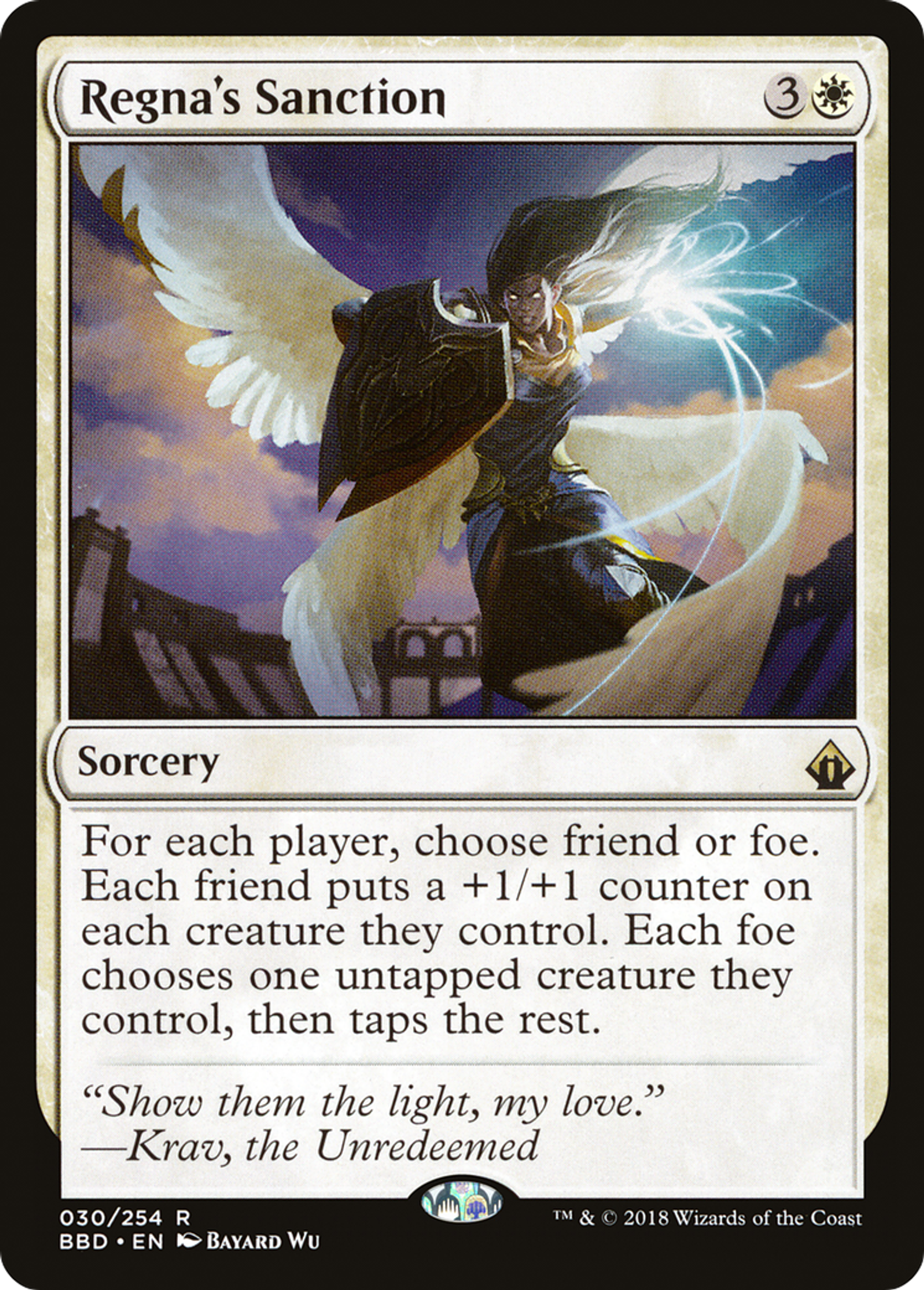 Regna's Sanction — Battlebond — Magic: The Gathering