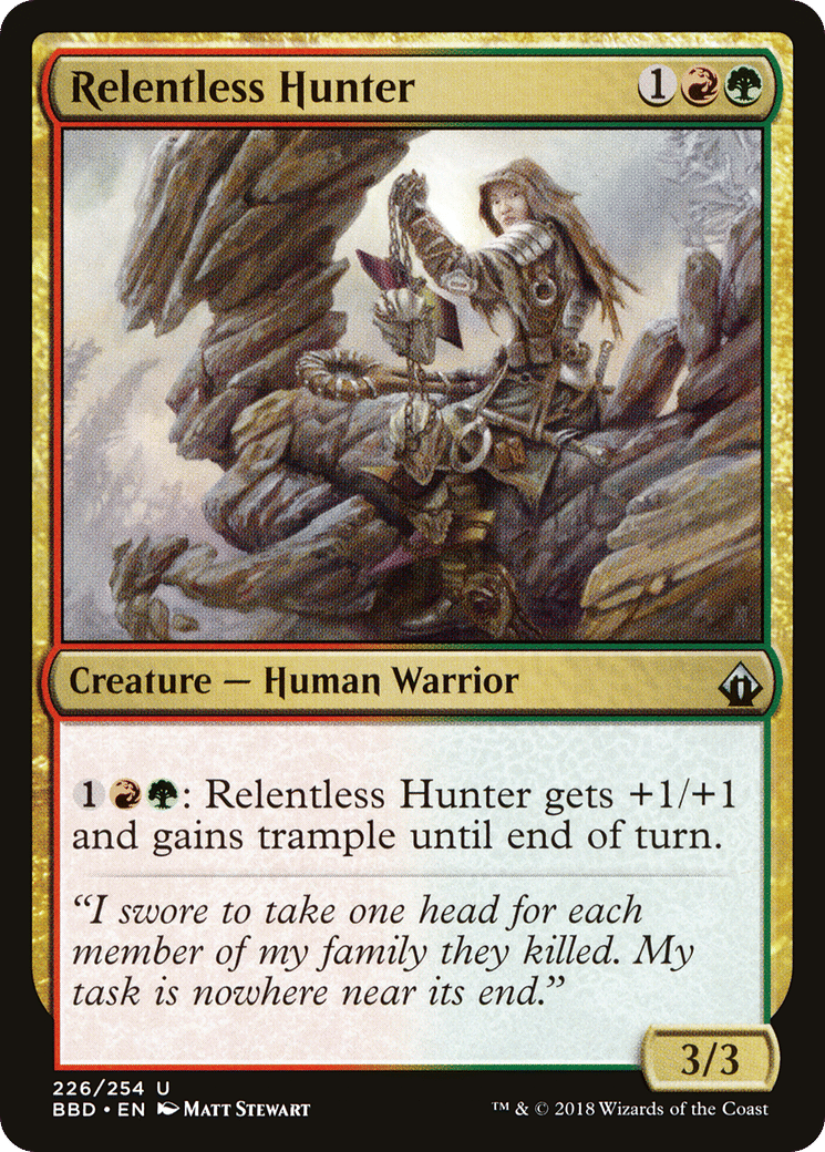 Relentless Hunter — Battlebond — Magic: The Gathering