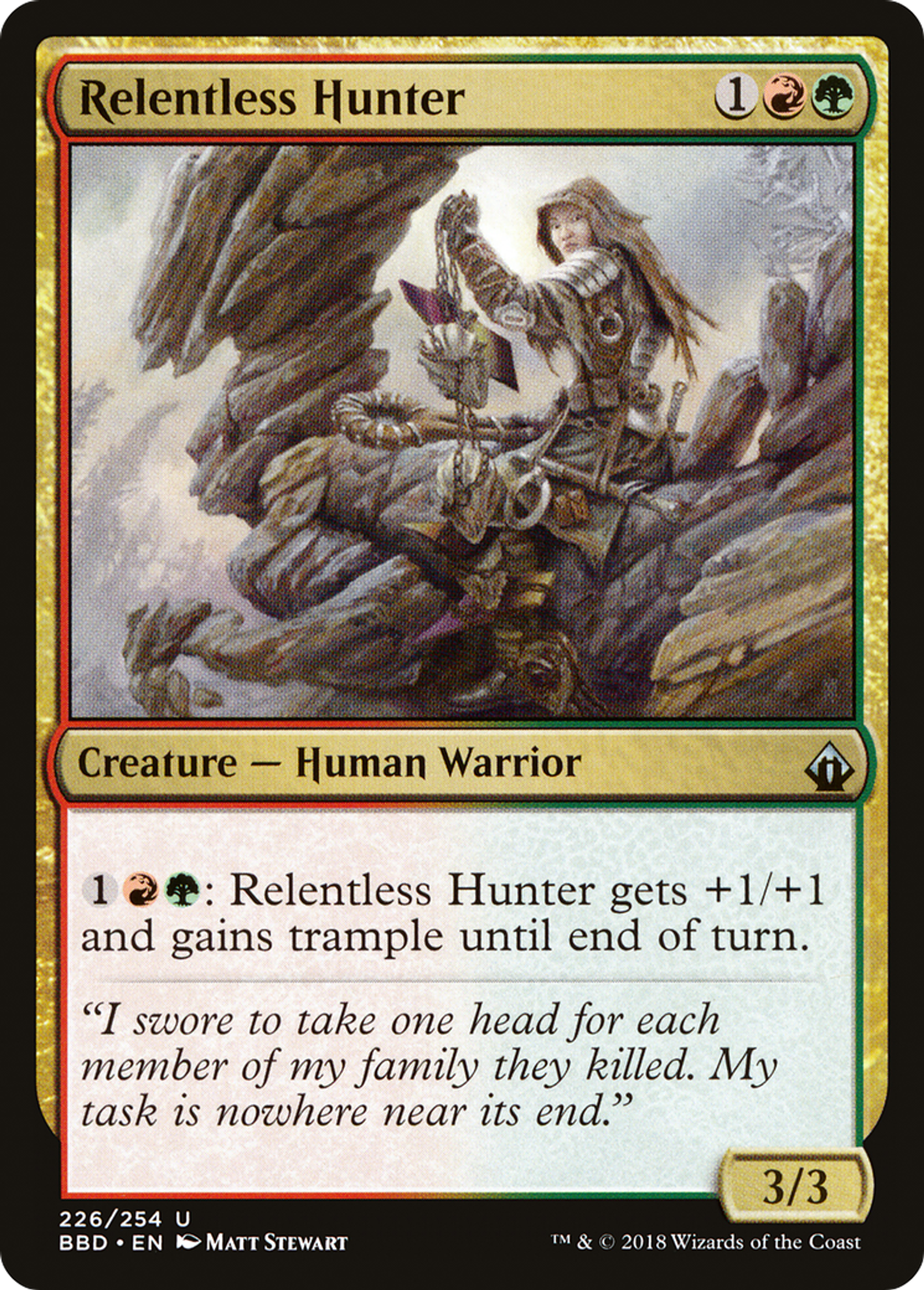 Relentless Hunter — Battlebond — Magic: The Gathering