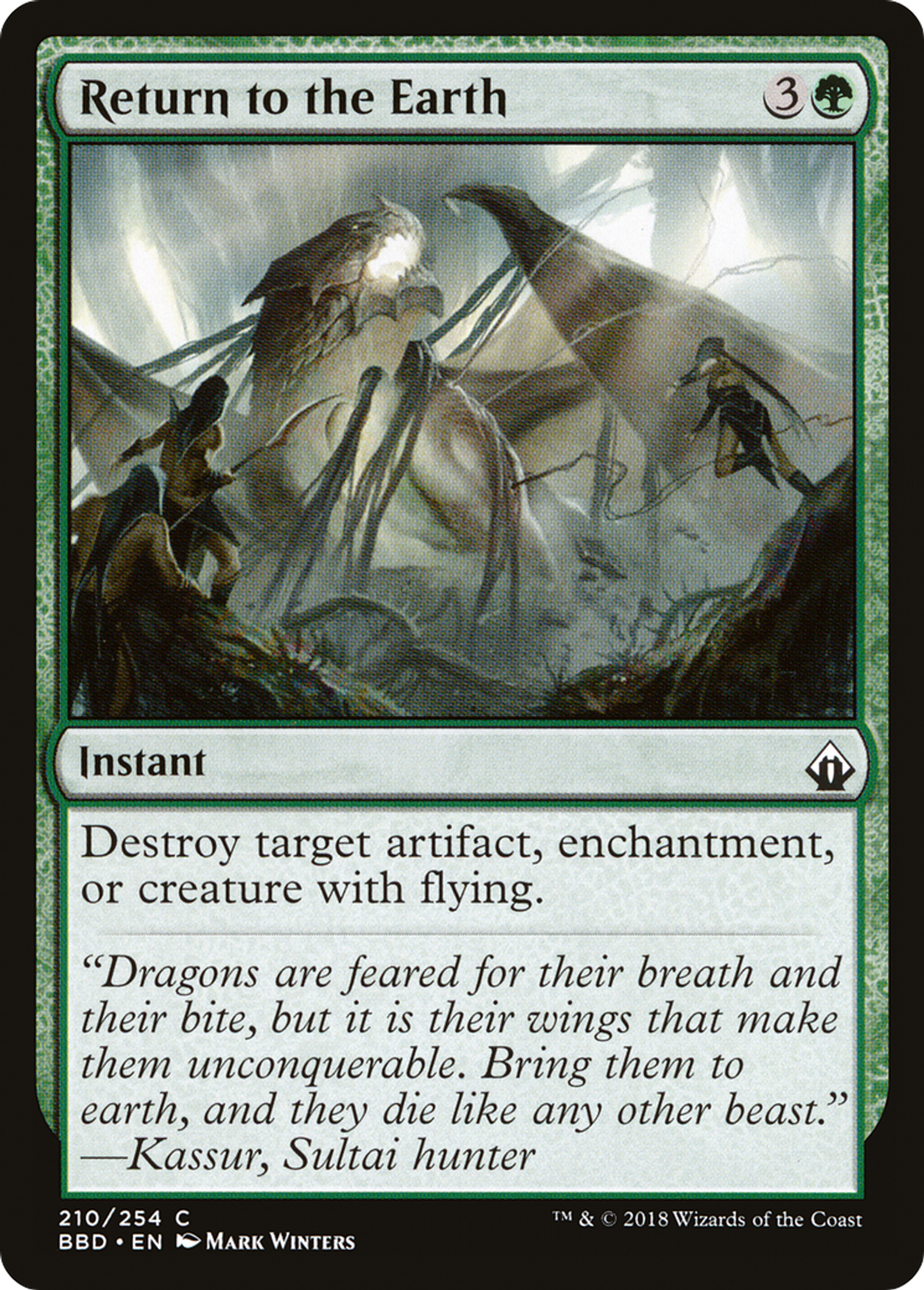 Return to the Earth — Battlebond — Magic: The Gathering
