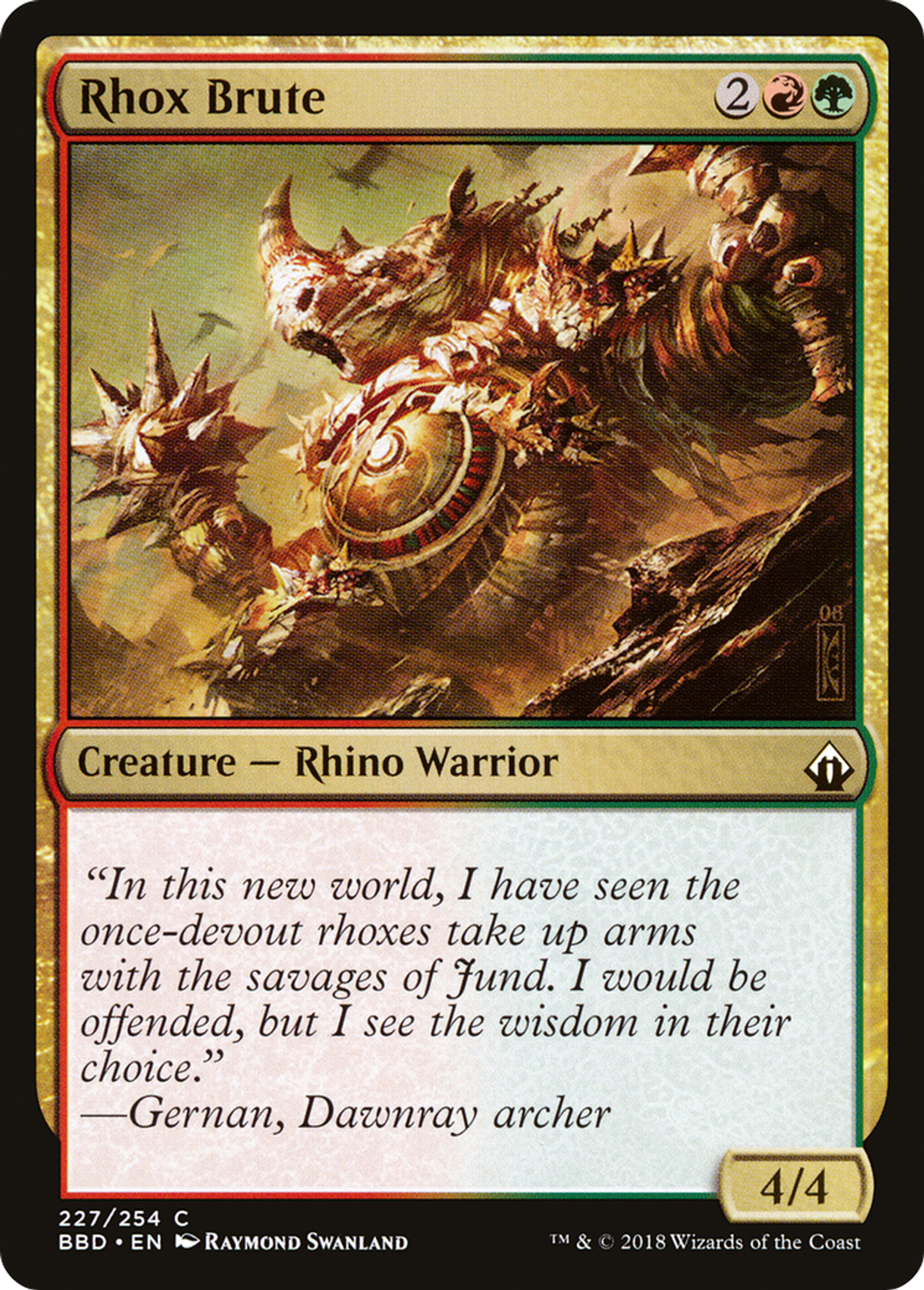 Rhox Brute — Battlebond — Magic: The Gathering