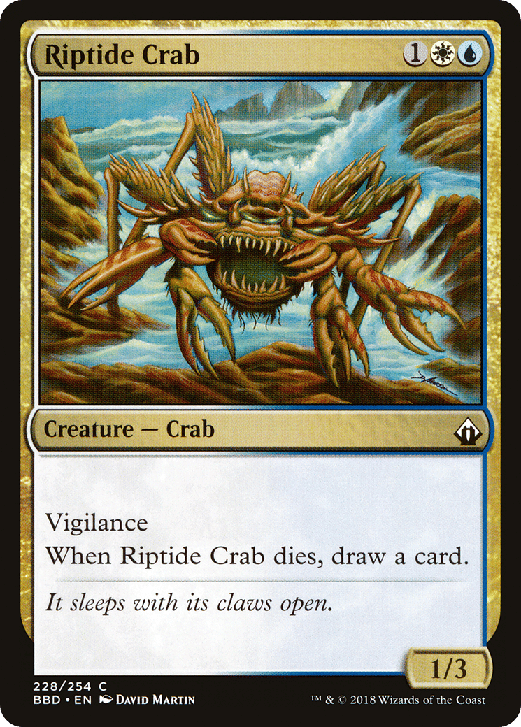 Riptide Crab — Battlebond — Magic: The Gathering