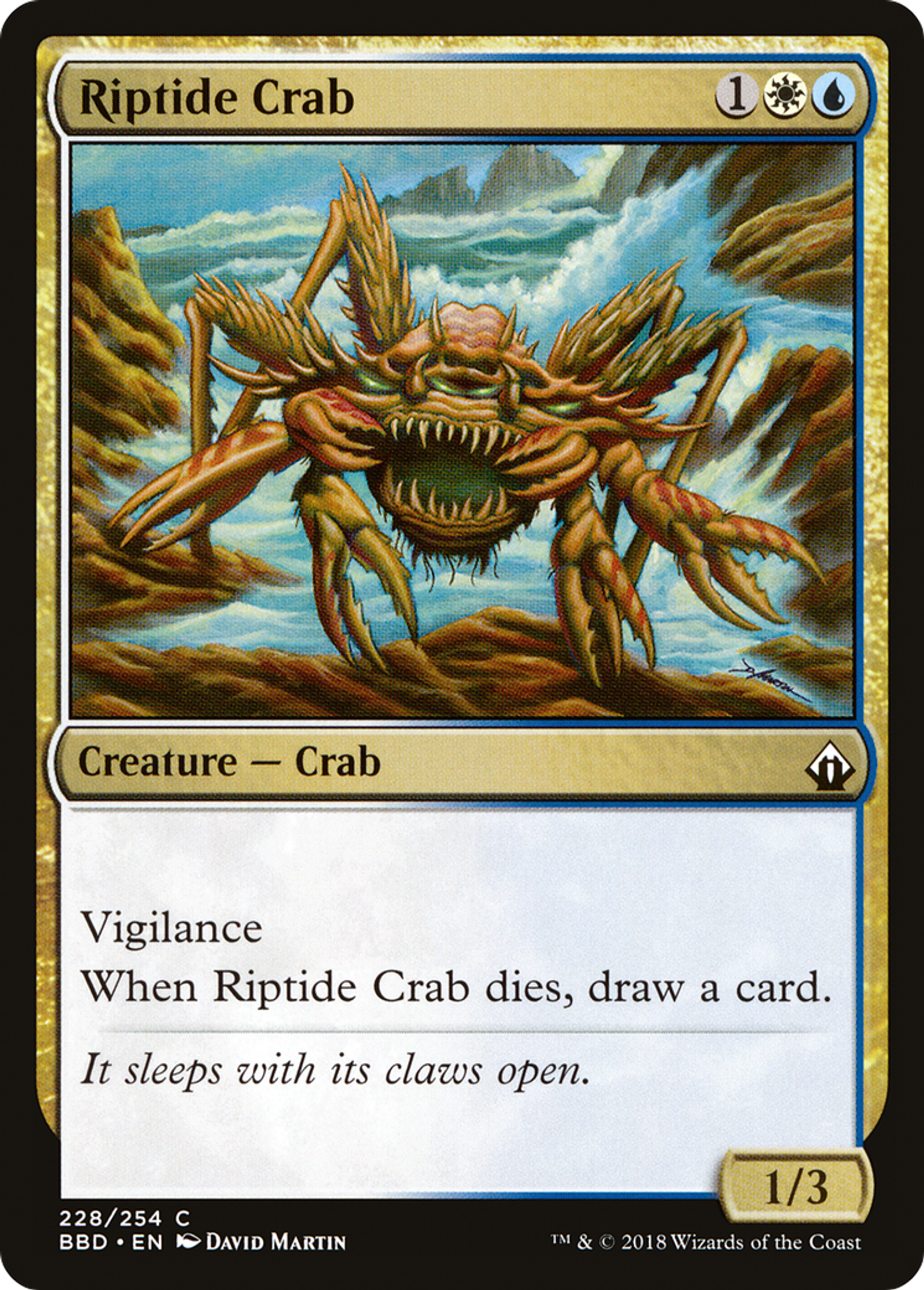 Riptide Crab — Battlebond — Magic: The Gathering