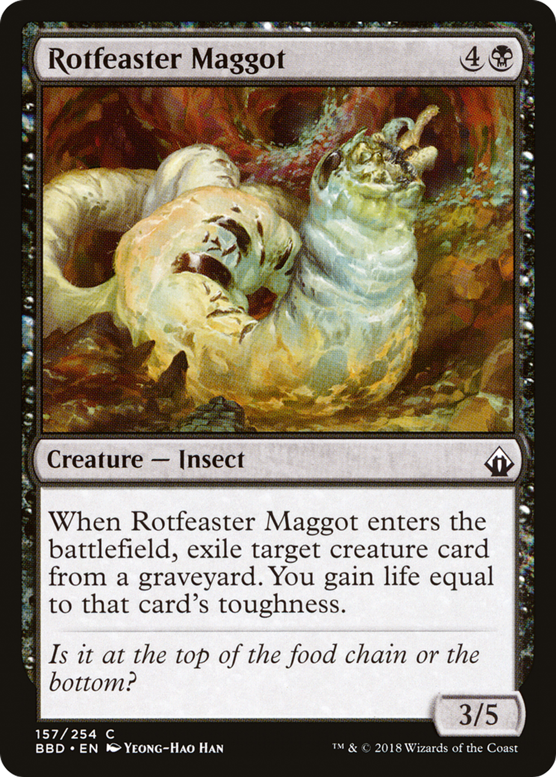 Rotfeaster Maggot — Battlebond — Magic: The Gathering