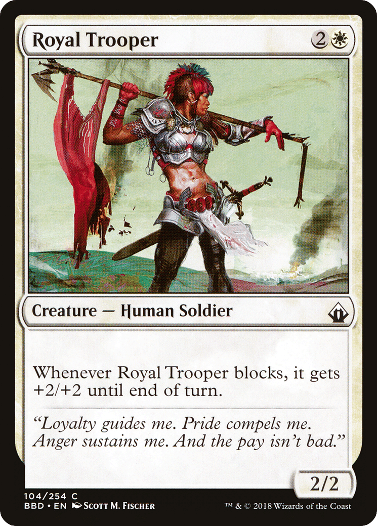 Royal Trooper — Battlebond — Magic: The Gathering