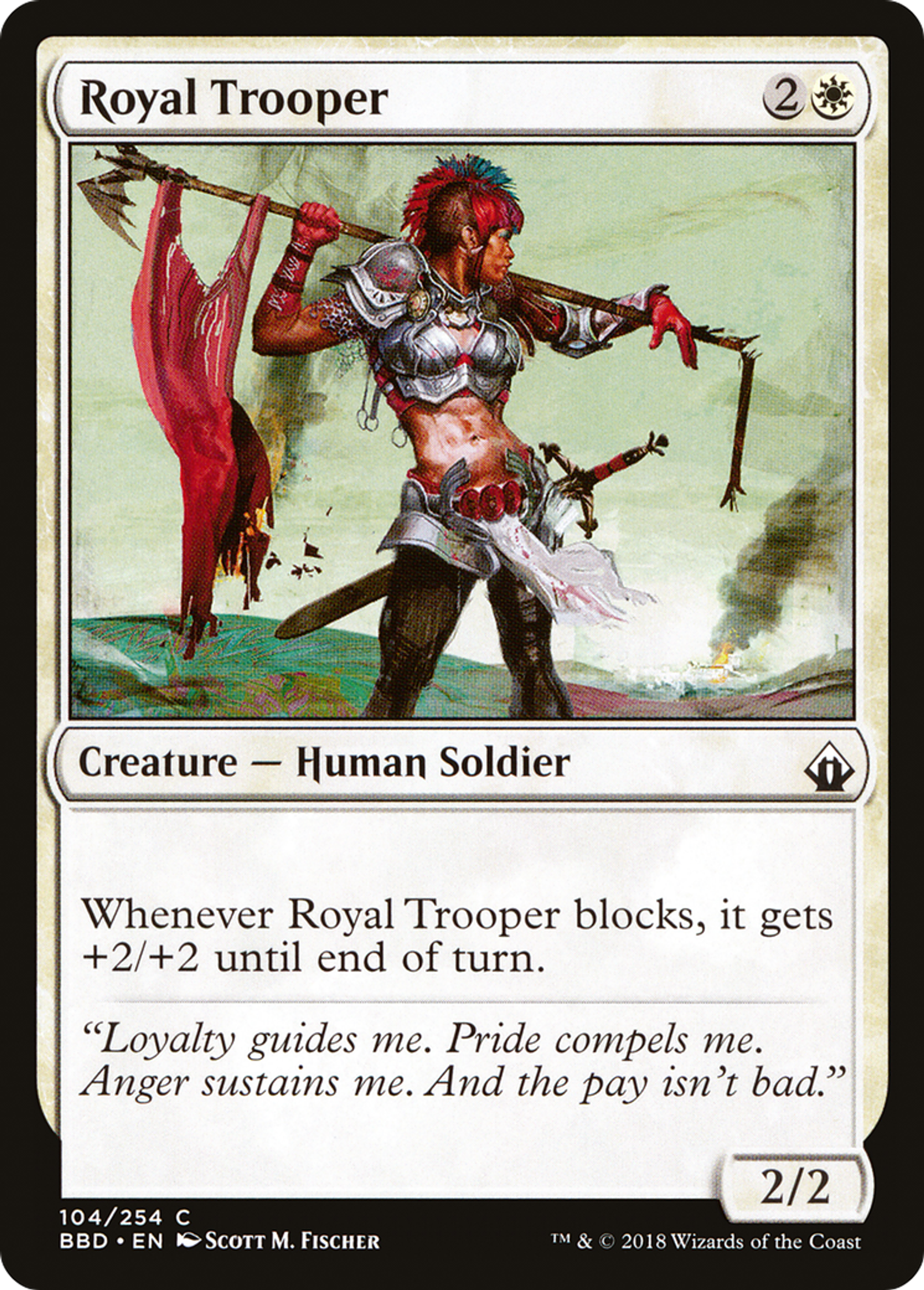 Royal Trooper — Battlebond — Magic: The Gathering