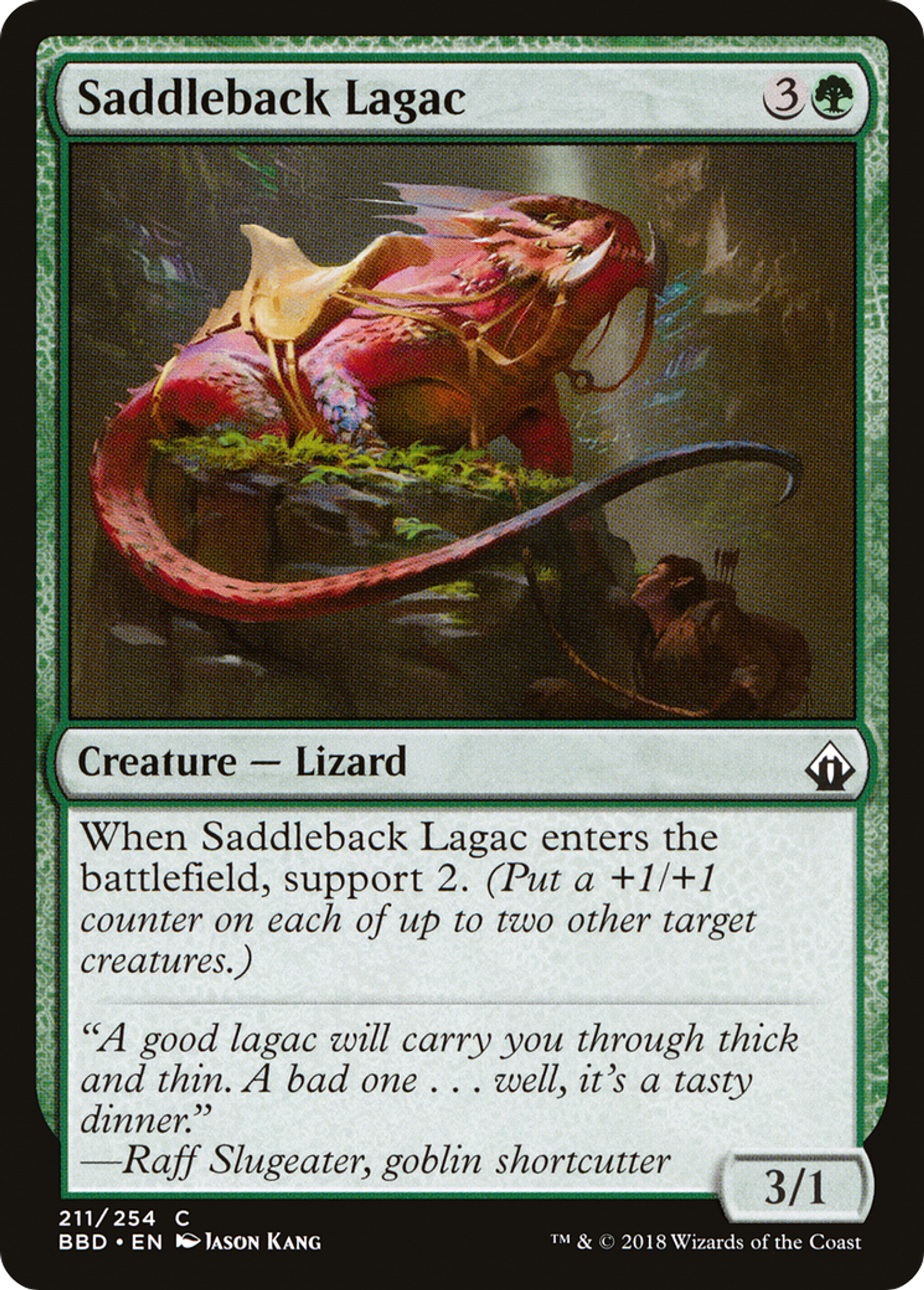 Saddleback Lagac — Battlebond — Magic: The Gathering