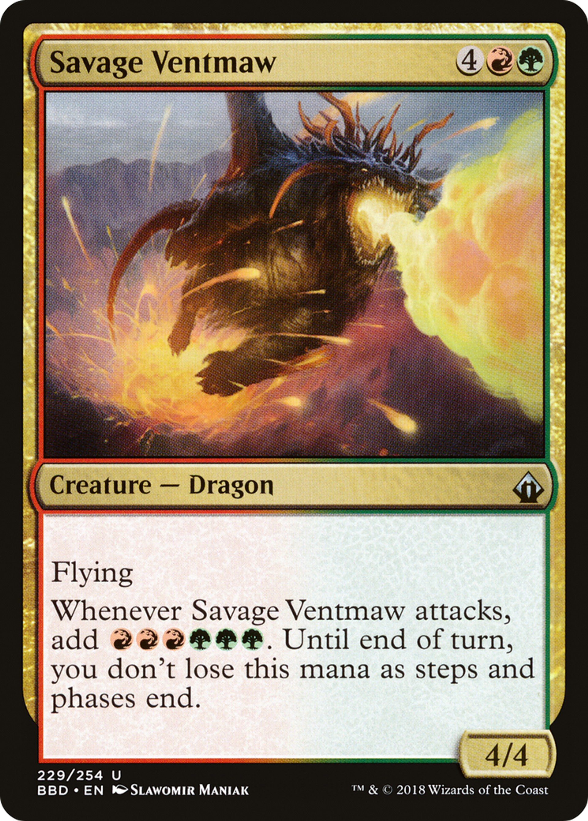 Savage Ventmaw — Battlebond — Magic: The Gathering