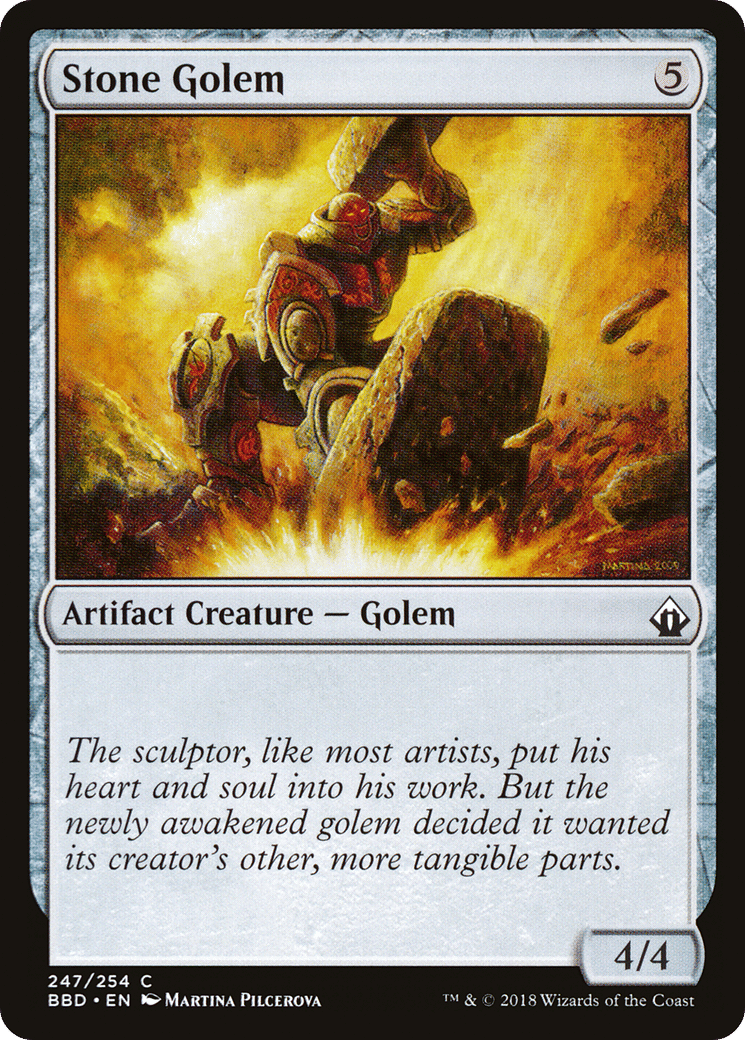 Stone Golem — Battlebond — Magic: The Gathering