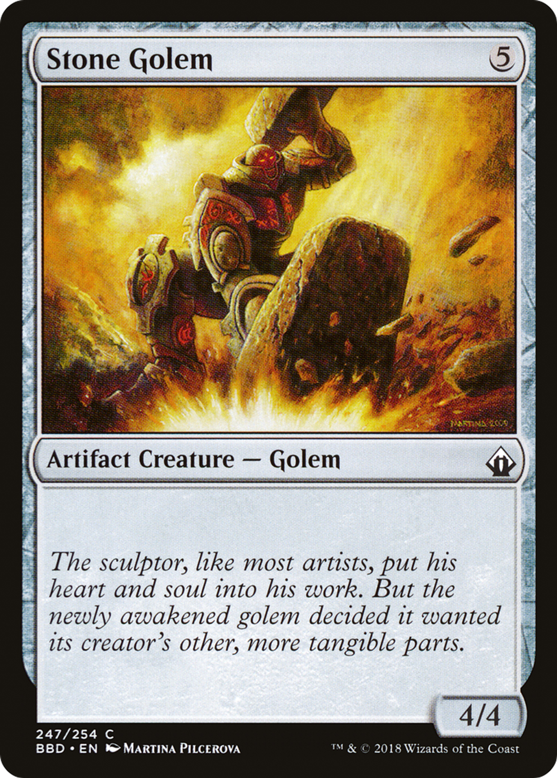 Stone Golem — Battlebond — Magic: The Gathering