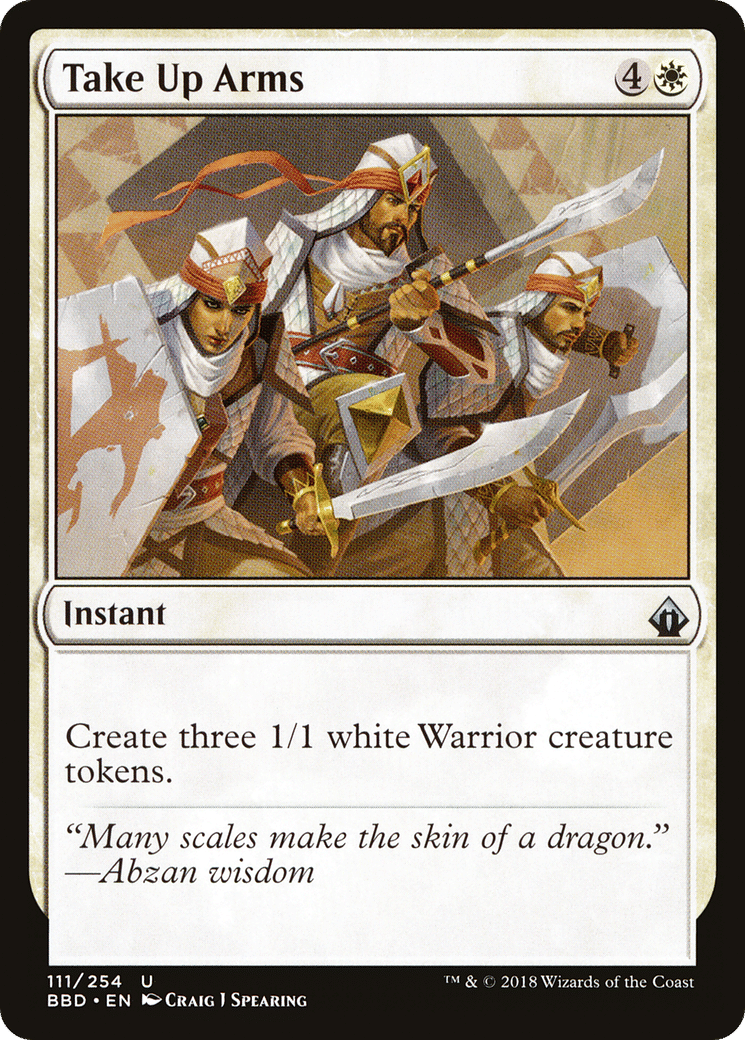 Take Up Arms — Battlebond — Magic: The Gathering