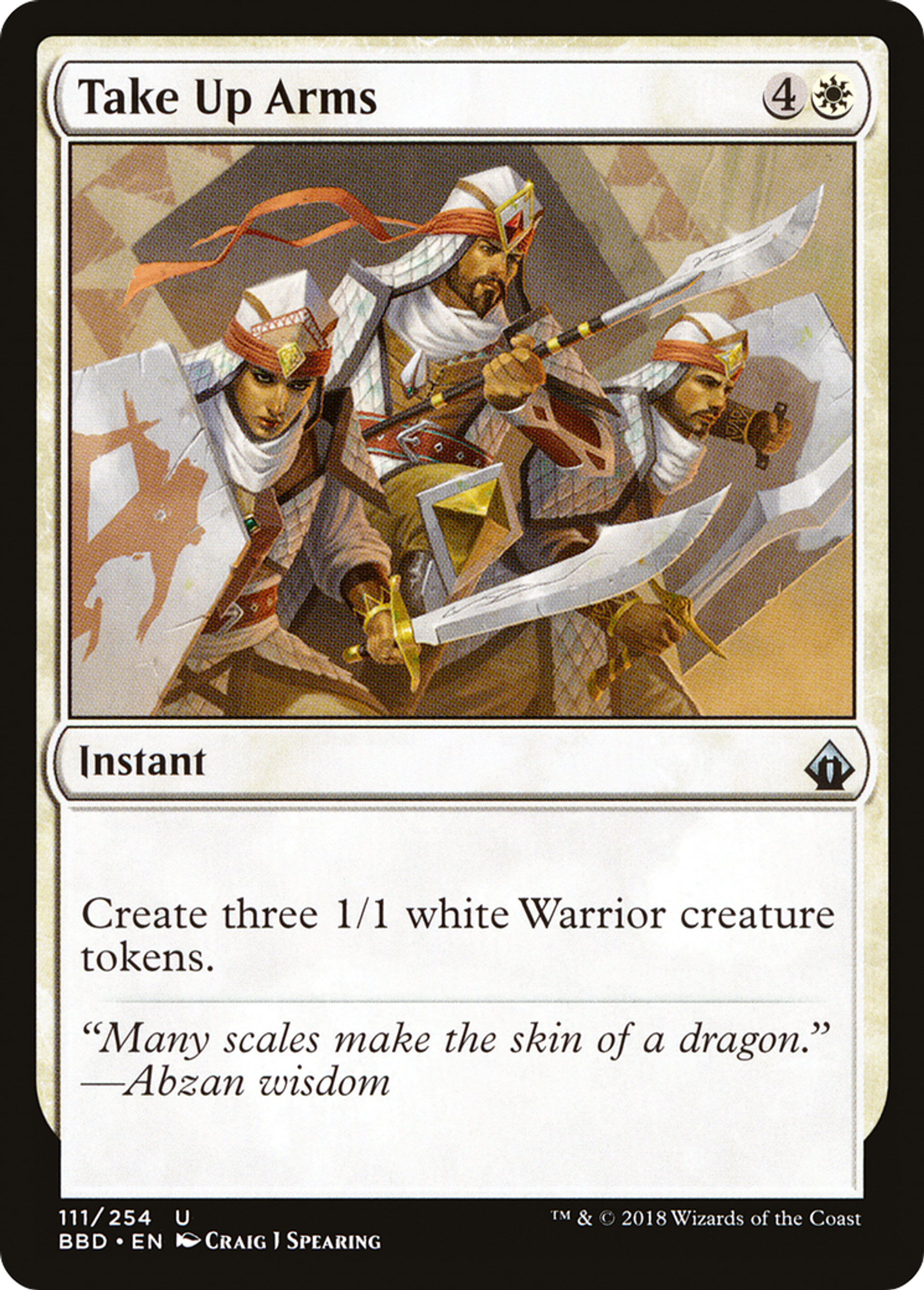 Take Up Arms — Battlebond — Magic: The Gathering