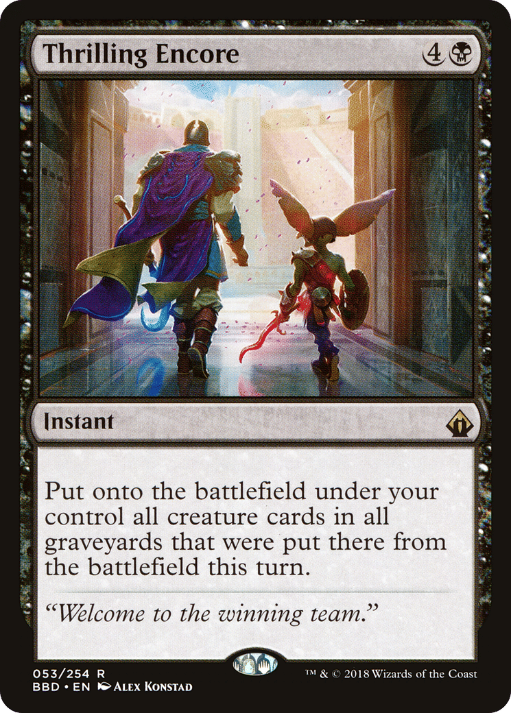 Thrilling Encore — Battlebond — Magic: The Gathering