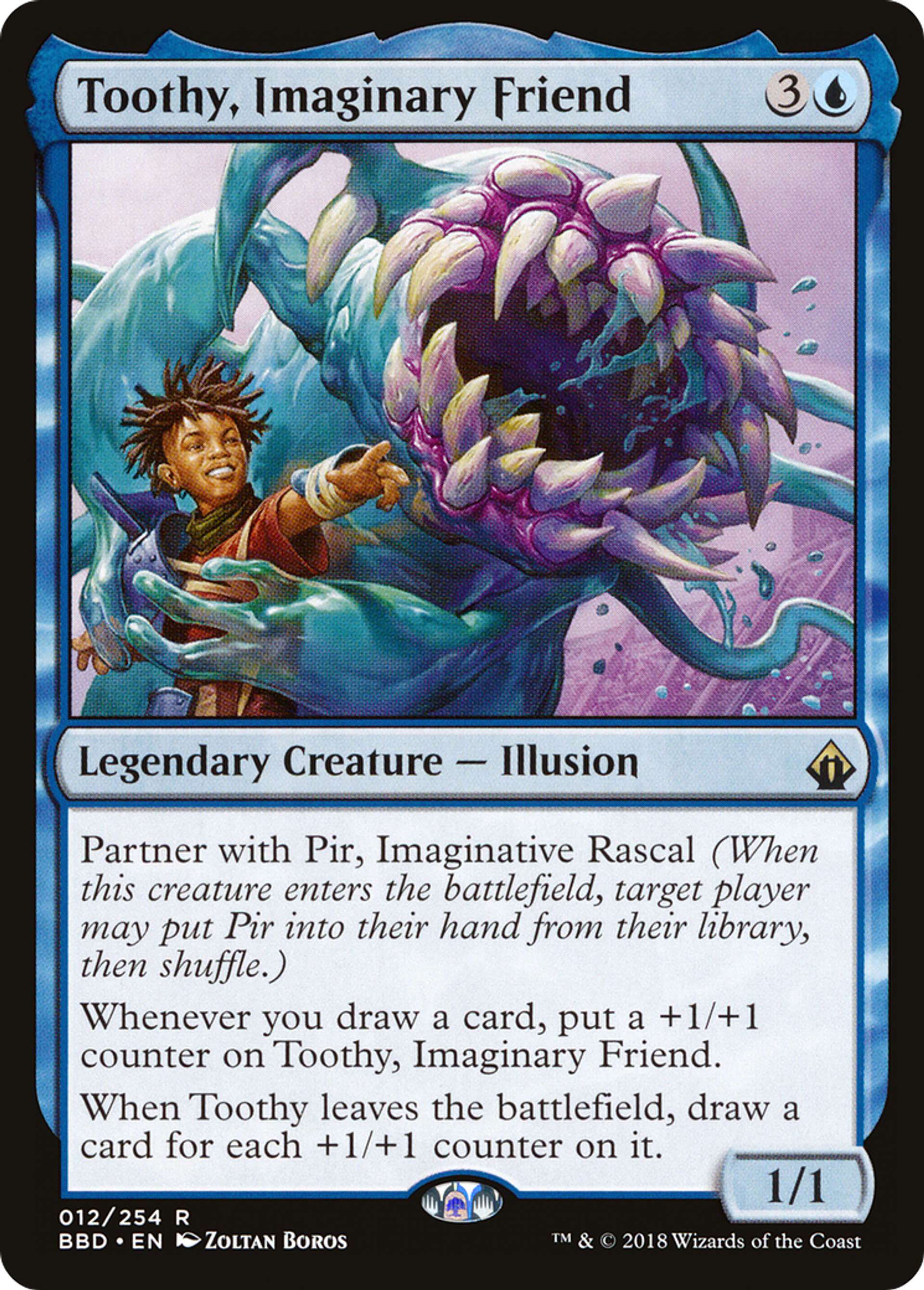 Toothy, Imaginary Friend — Battlebond — Magic: The Gathering