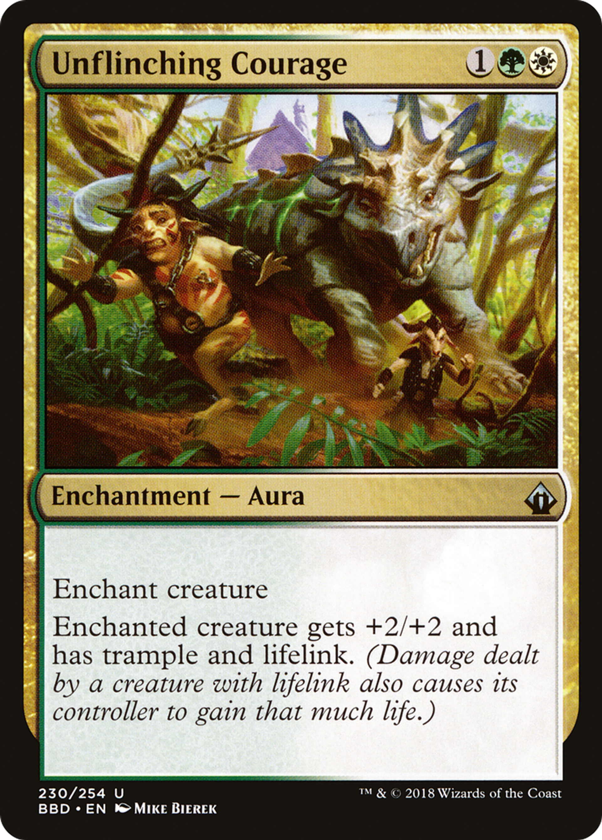 Unflinching Courage — Battlebond — Magic: The Gathering