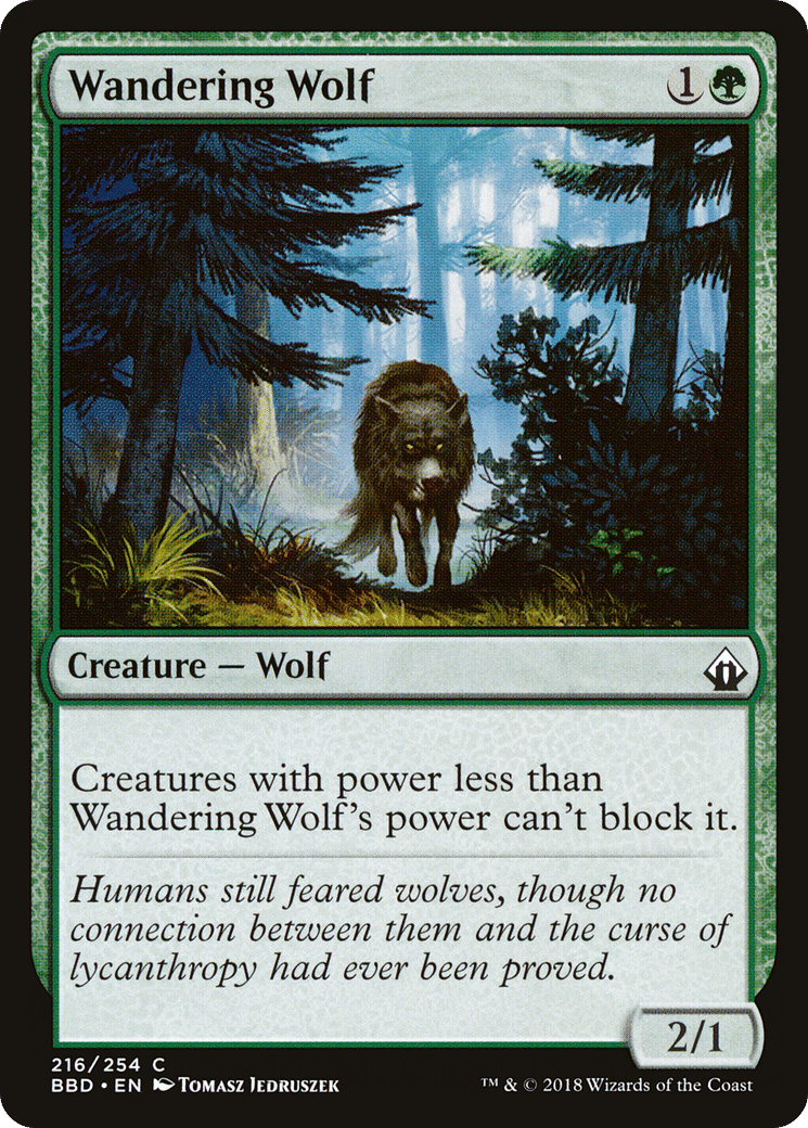 Wandering Wolf — Battlebond — Magic: The Gathering