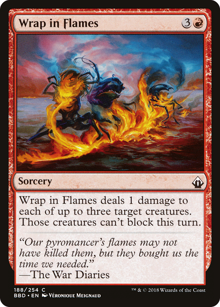 Wrap in Flames — Battlebond — Magic: The Gathering