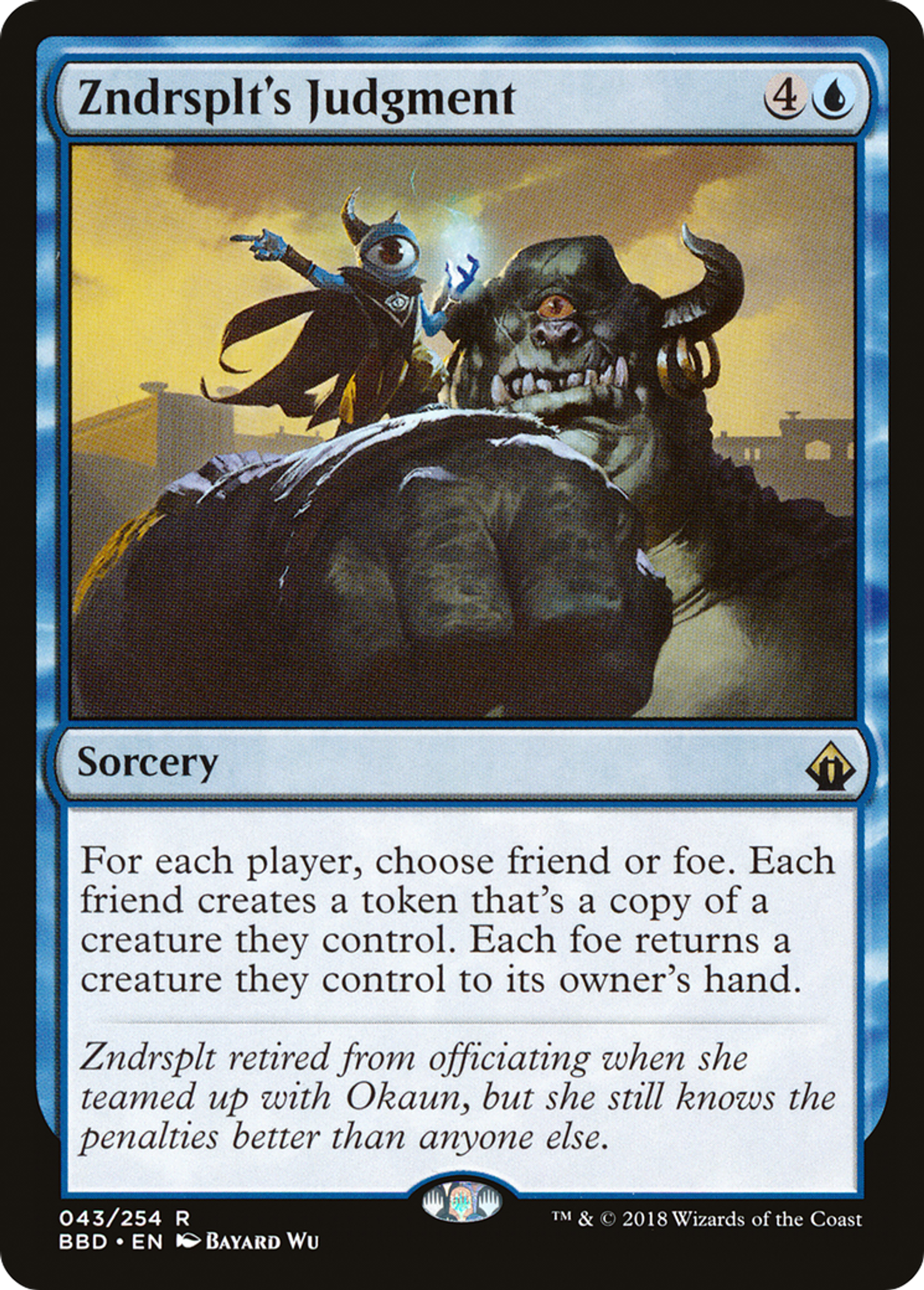 Zndrsplt's Judgment — Battlebond — Magic: The Gathering