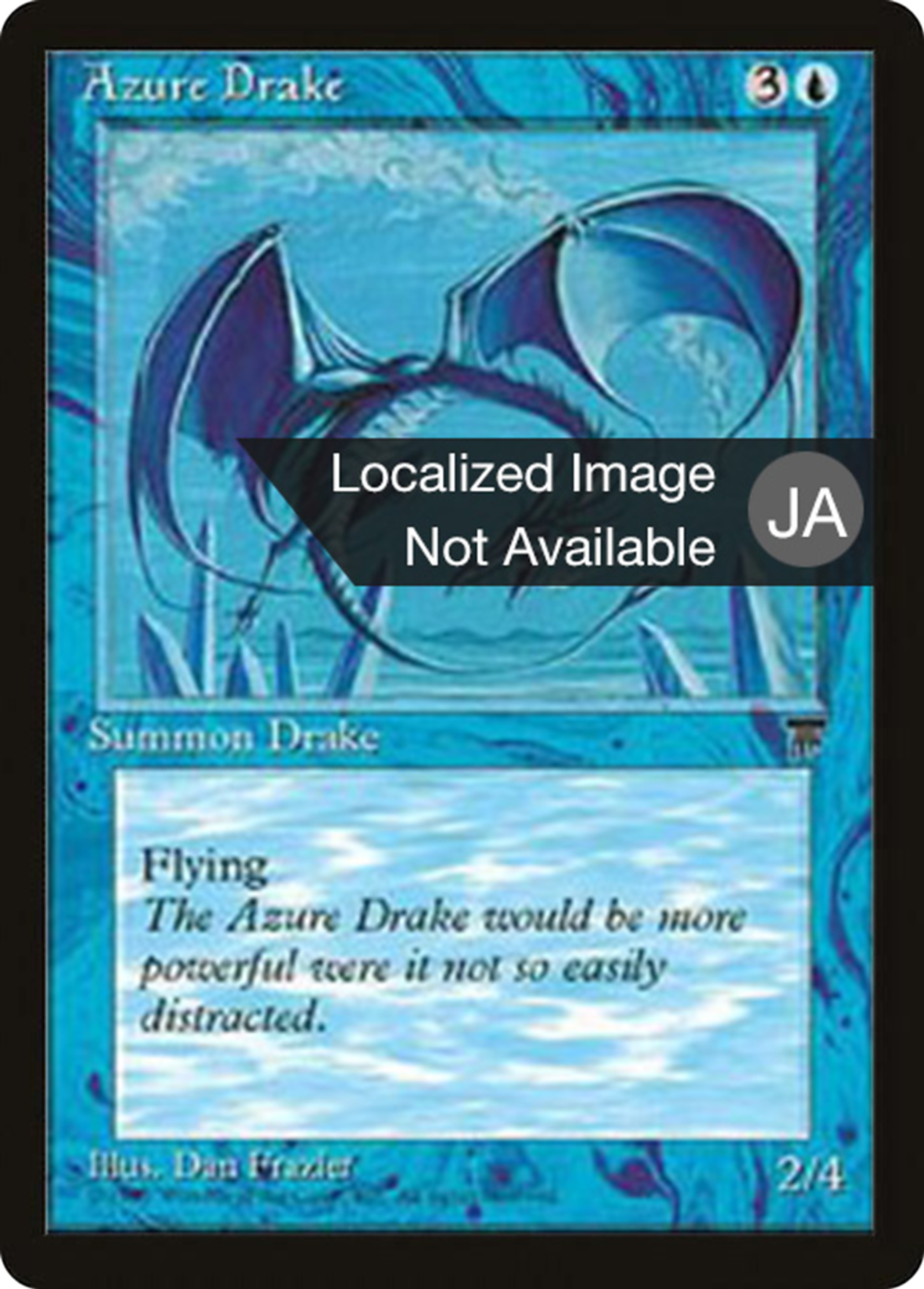 Azure Drake — Chronicles Foreign Black Border — Magic: The Gathering