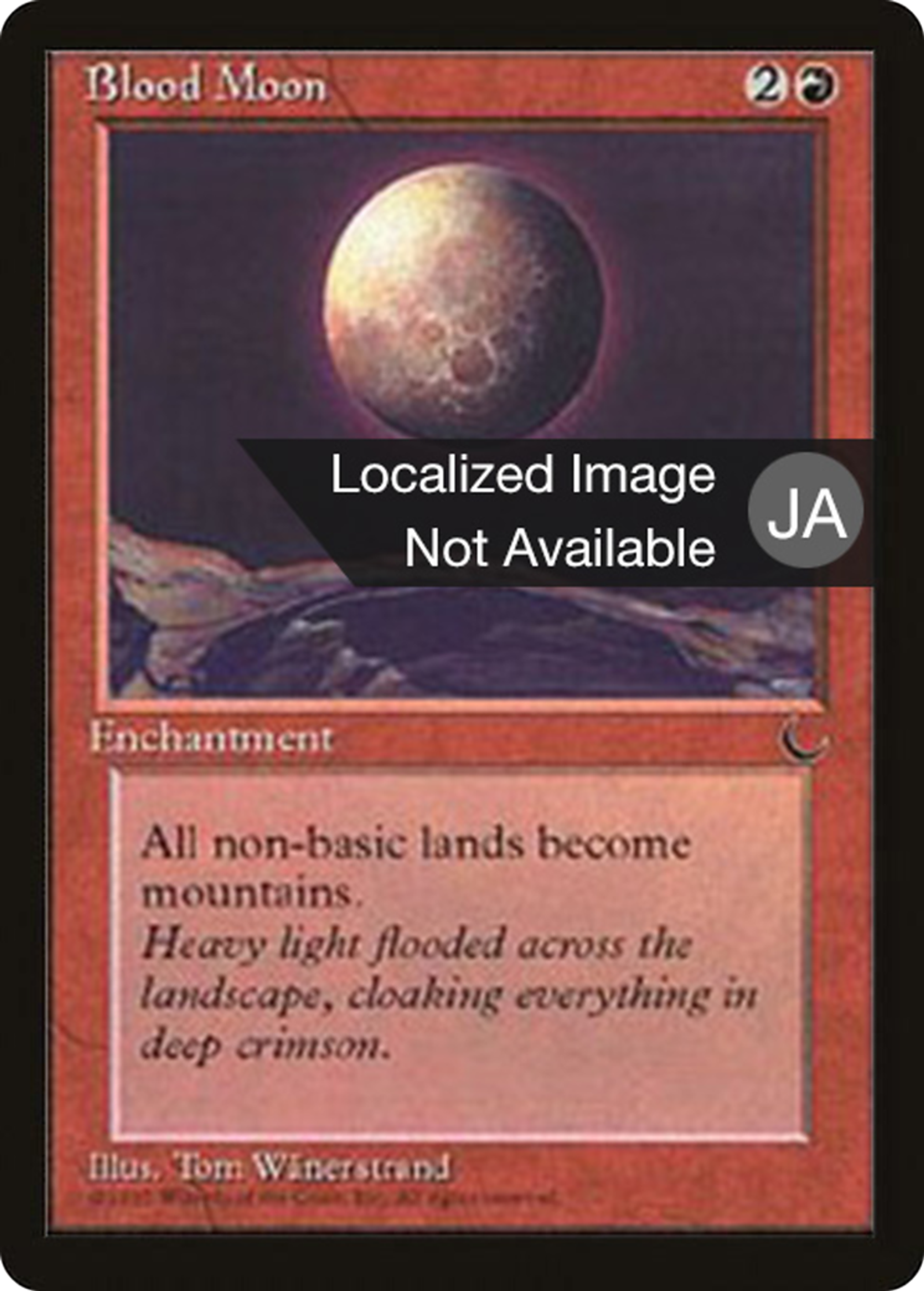 Blood Moon — Chronicles Foreign Black Border — Magic: The Gathering