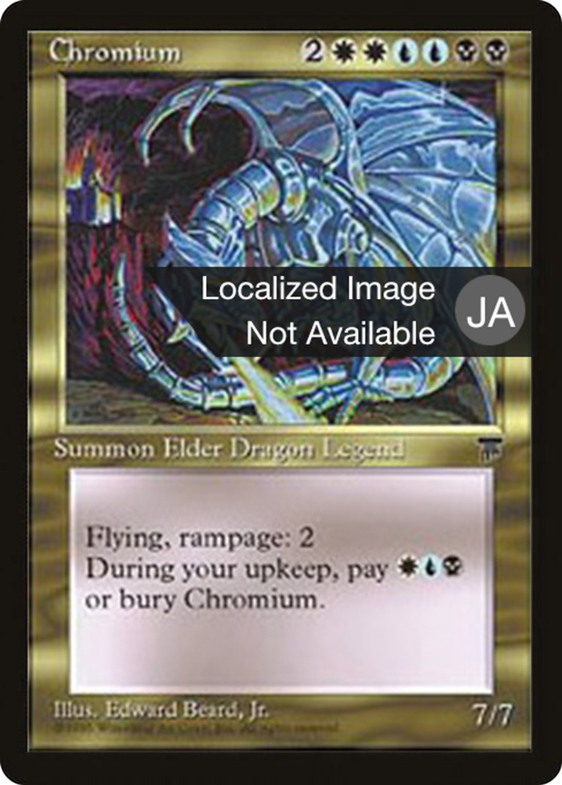Chromium — Chronicles Foreign Black Border — Magic: The Gathering
