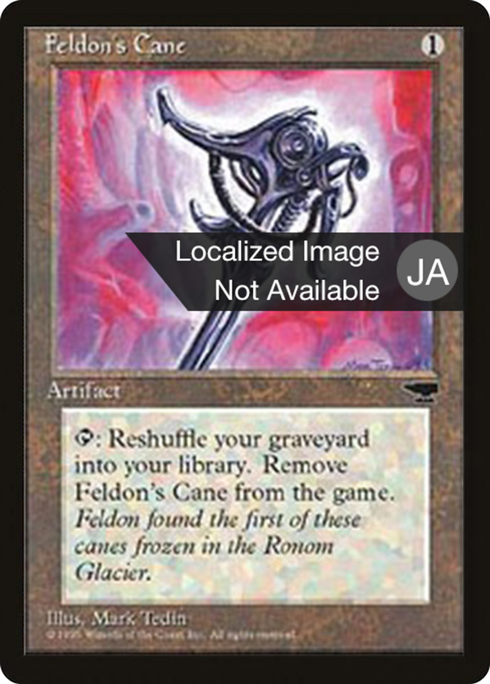 Feldon's Cane — Chronicles Foreign Black Border — Magic: The Gathering