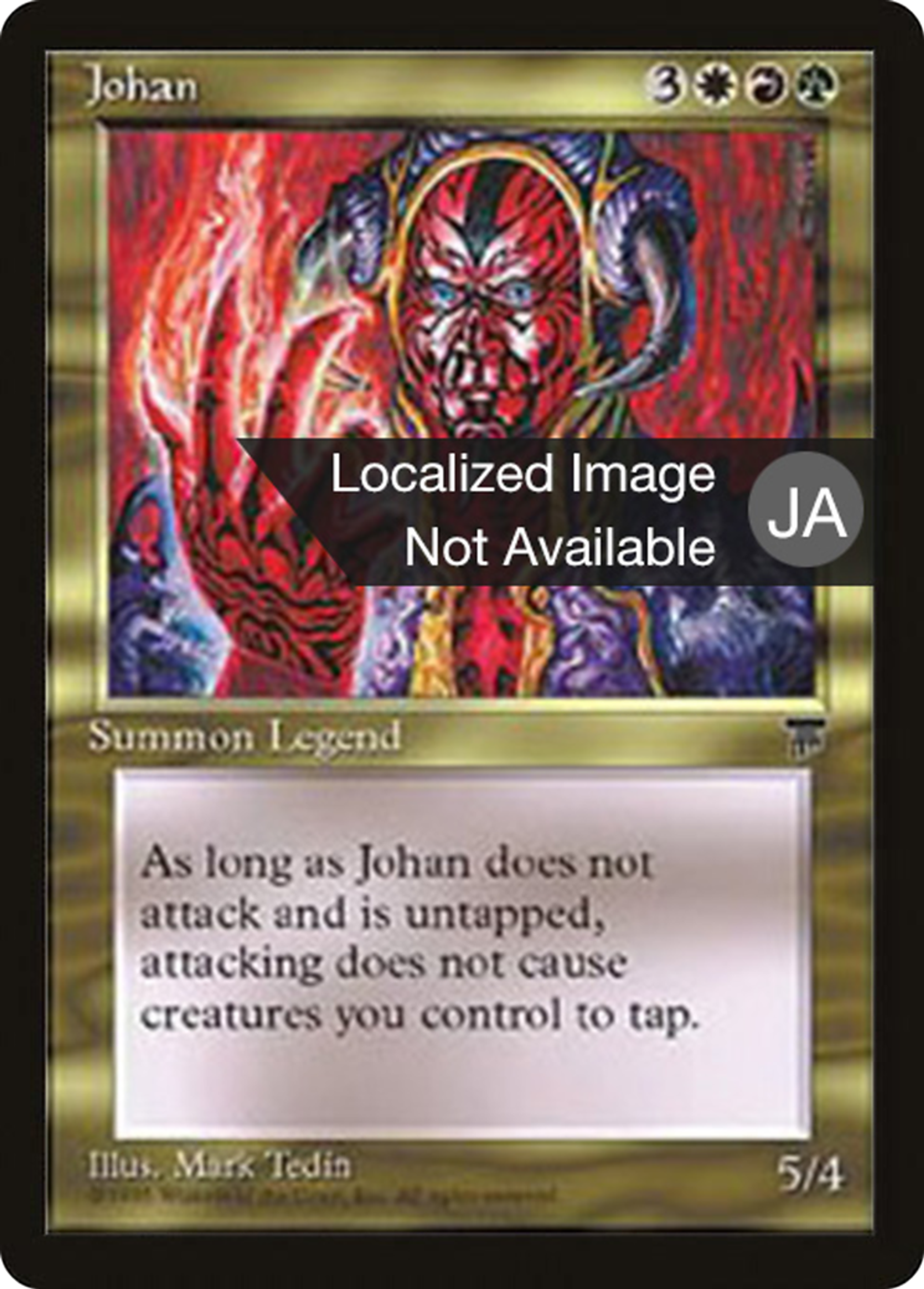 Johan — Chronicles Foreign Black Border — Magic: The Gathering