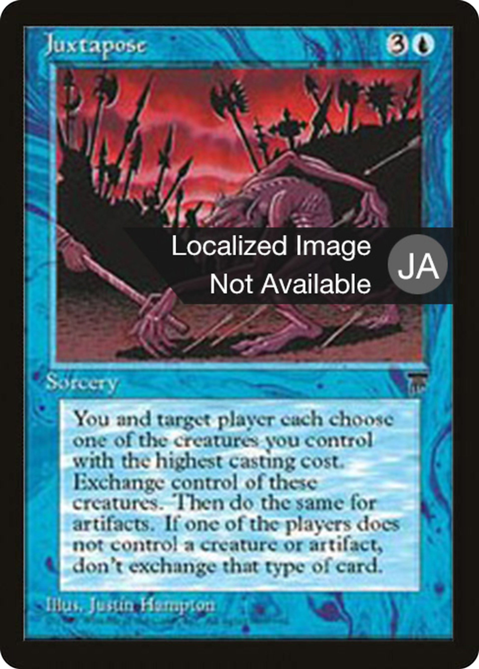Juxtapose — Chronicles Foreign Black Border — Magic: The Gathering