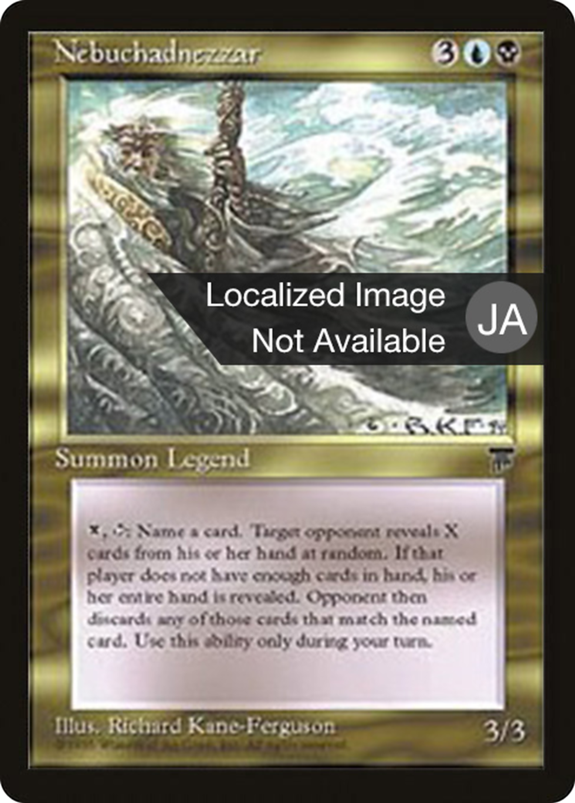 Nebuchadnezzar — Chronicles Foreign Black Border — Magic: The Gathering