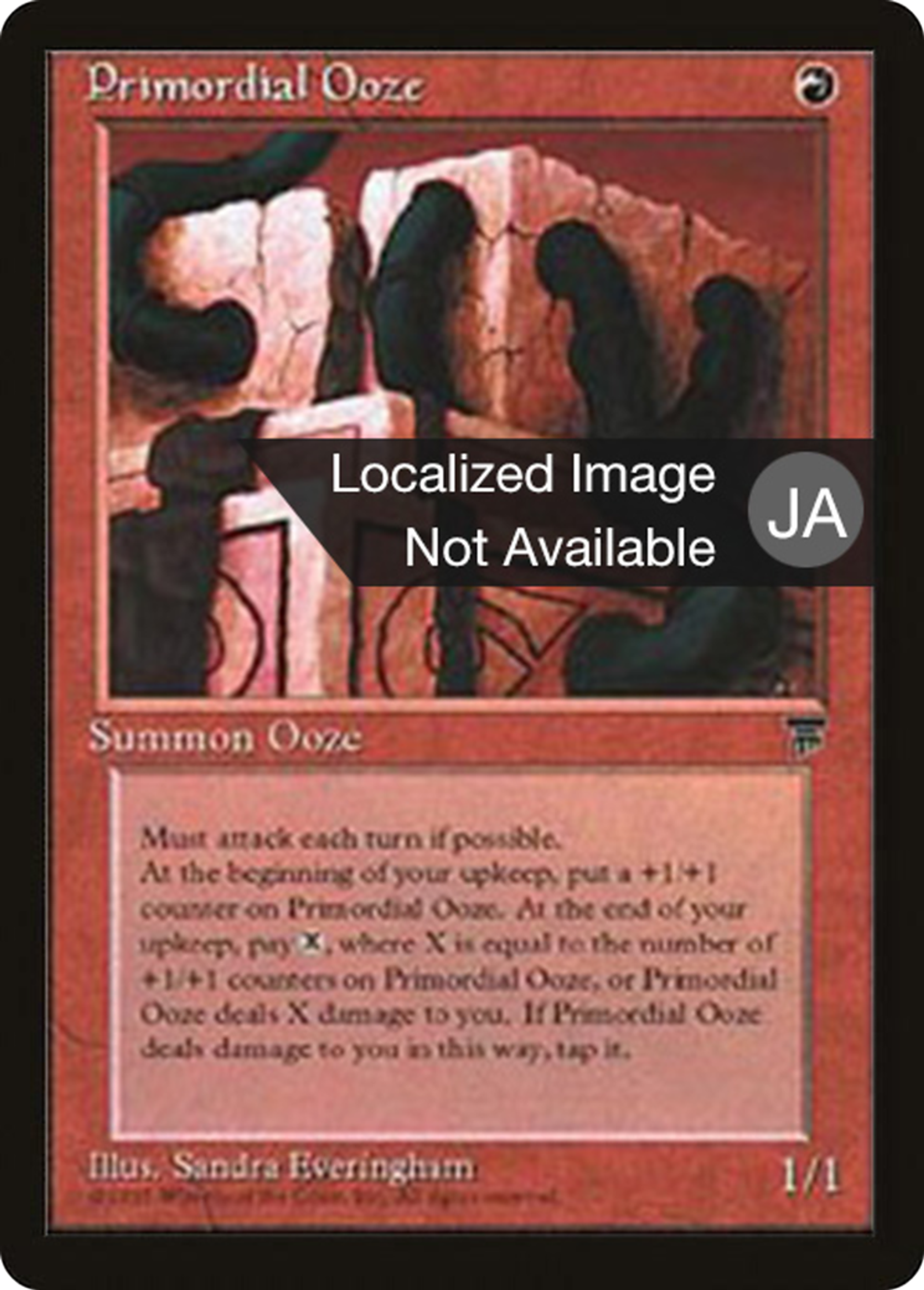 Primordial Ooze — Chronicles Foreign Black Border — Magic: The Gathering