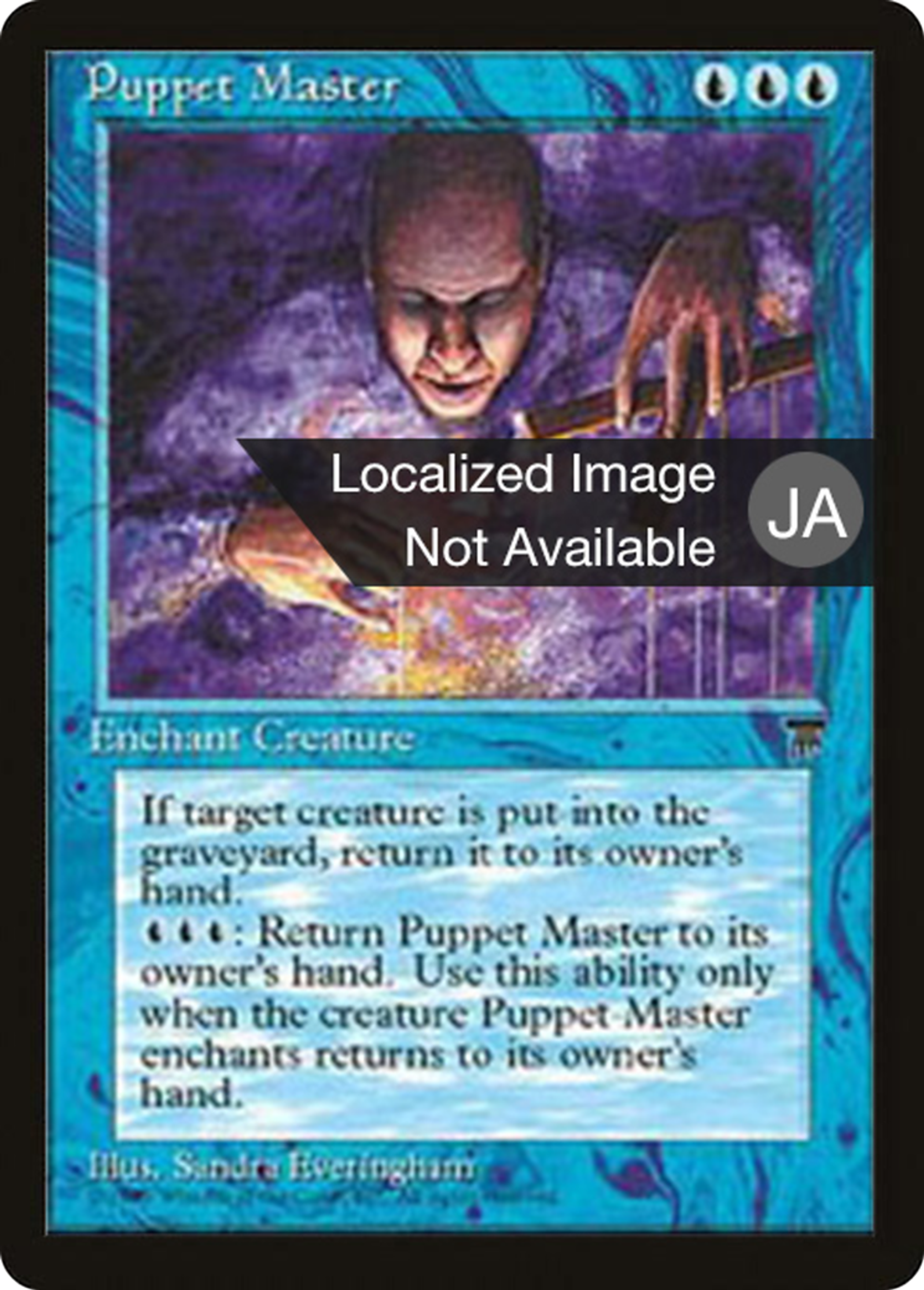 Puppet Master — Chronicles Foreign Black Border — Magic: The Gathering