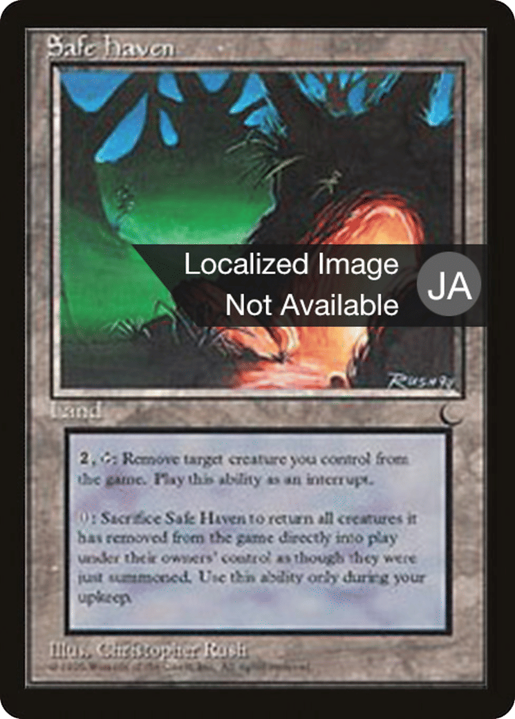 Havre de paix — Chronicles Foreign Black Border — Magic: The Gathering