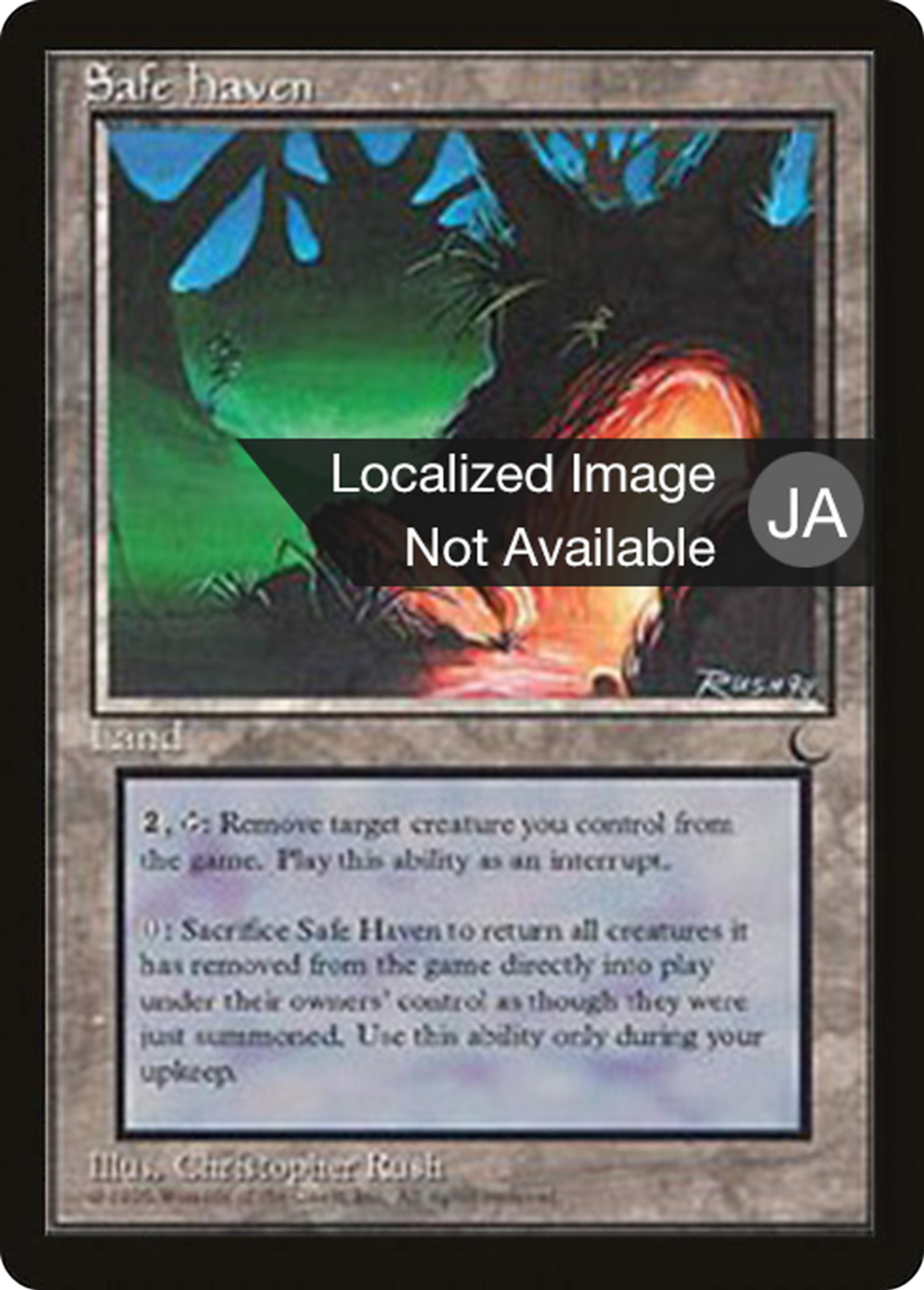 Safe Haven — Chronicles Foreign Black Border — Magic: The Gathering