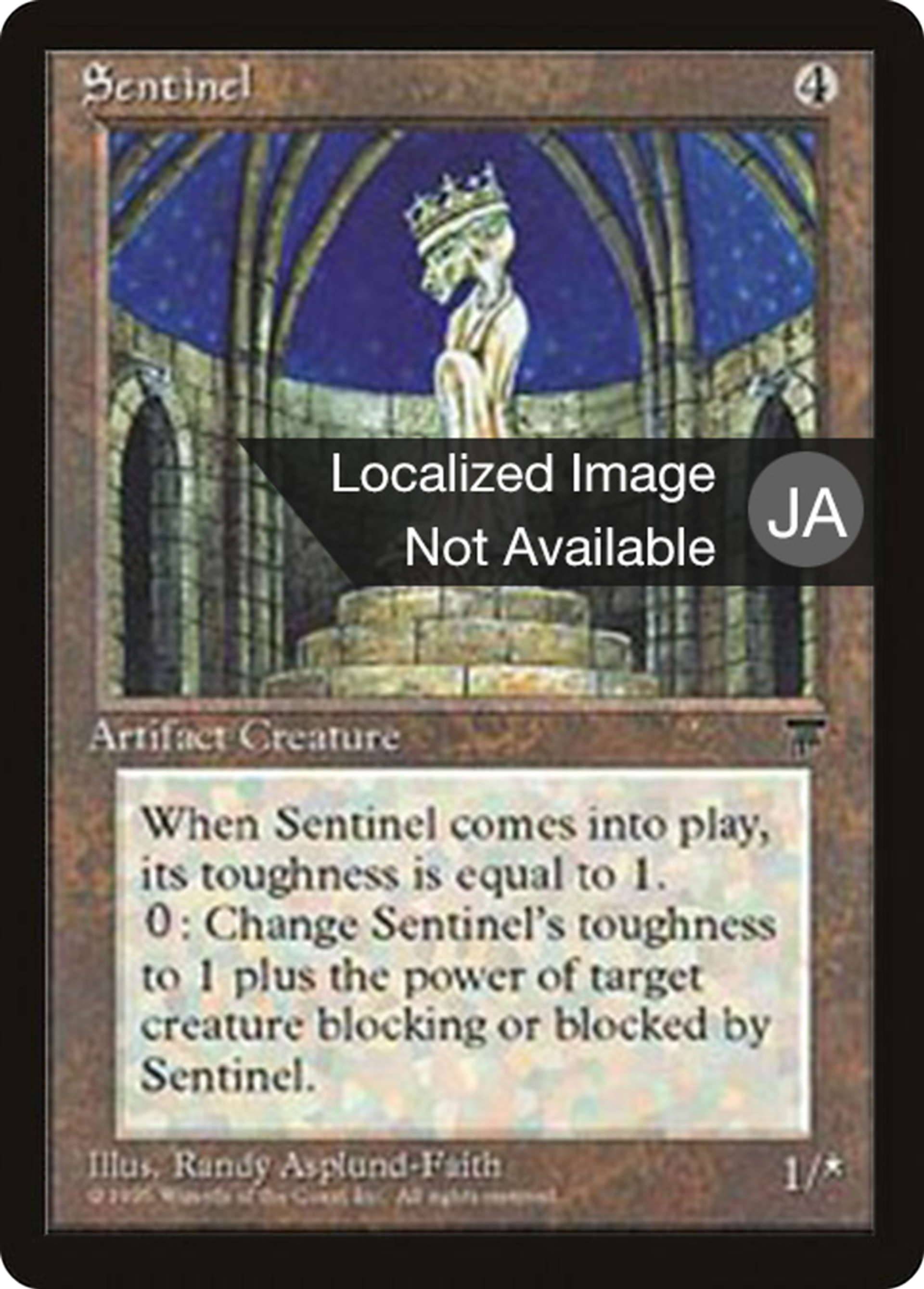Sentinel — Chronicles Foreign Black Border — Magic: The Gathering