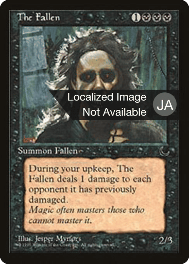 The Fallen — Chronicles Foreign Black Border — Magic: The Gathering