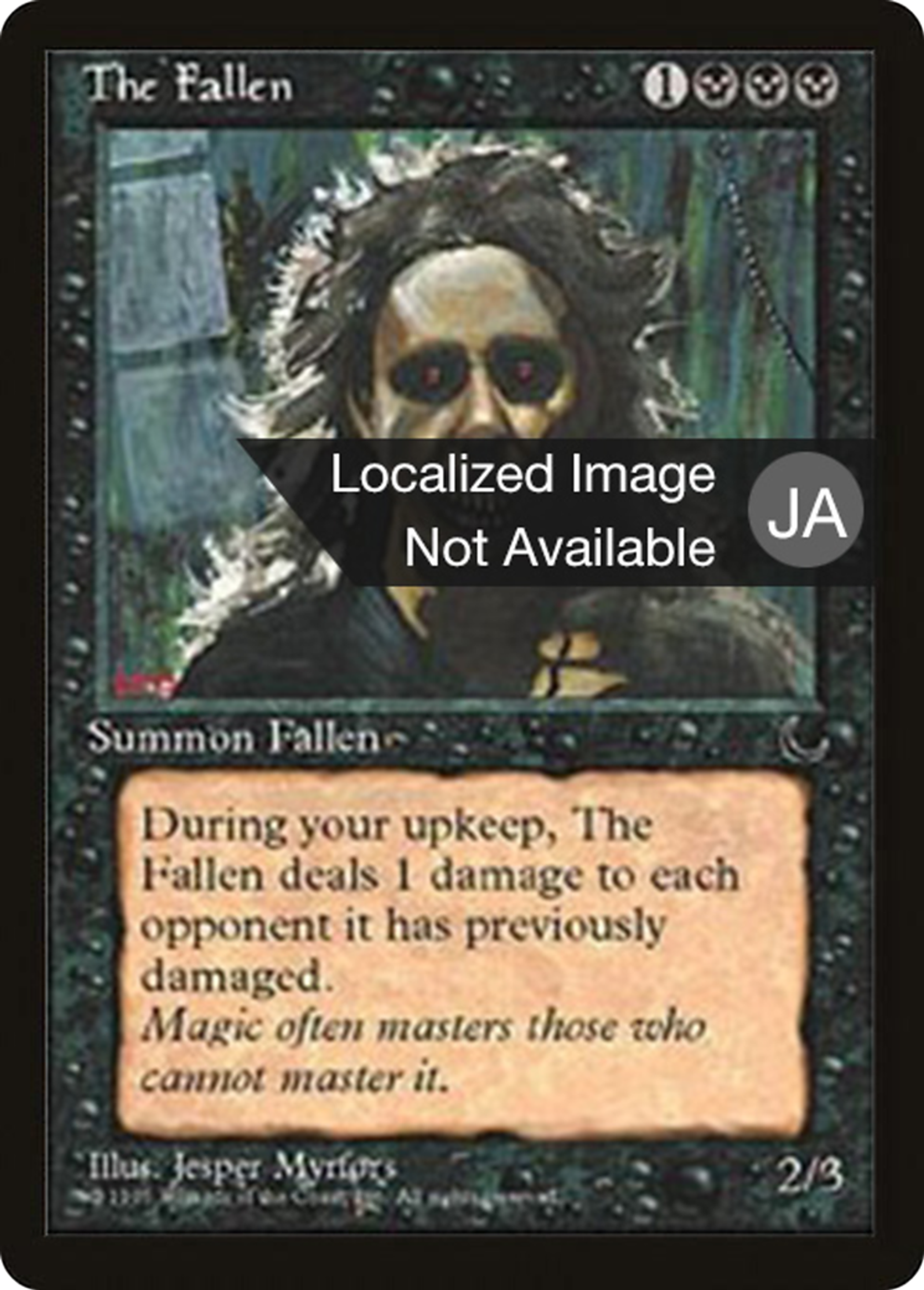 The Fallen — Chronicles Foreign Black Border — Magic: The Gathering