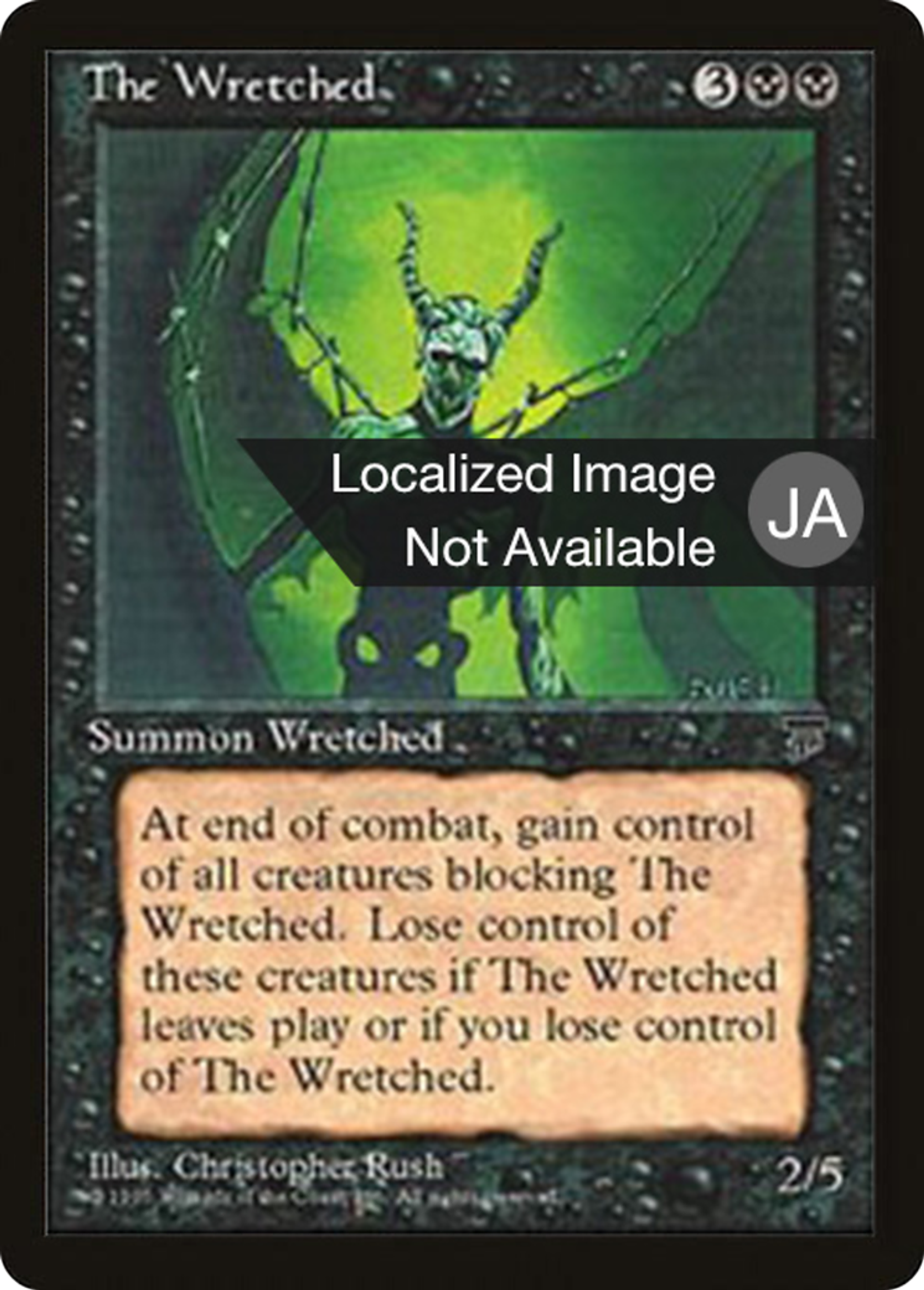 The Wretched — Chronicles Foreign Black Border — Magic: The Gathering