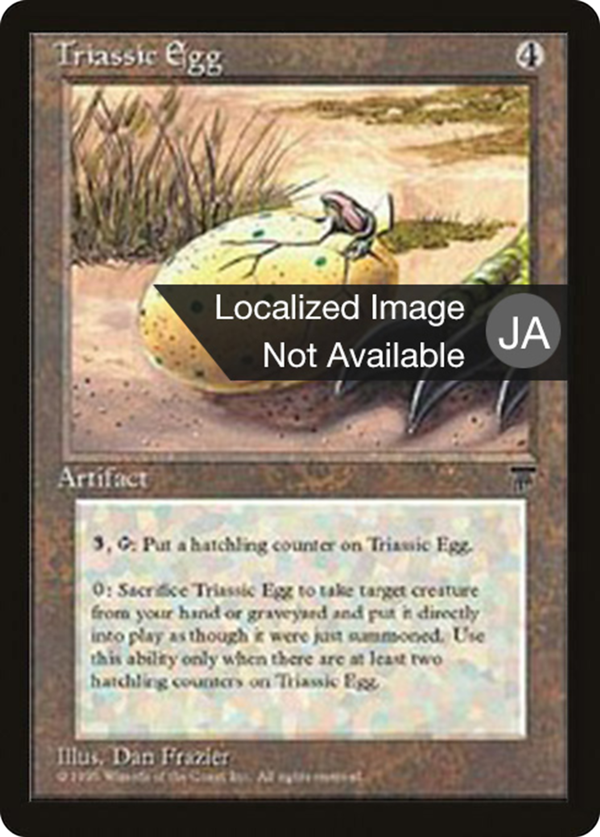 Triassic Egg — Chronicles Foreign Black Border — Magic: The Gathering