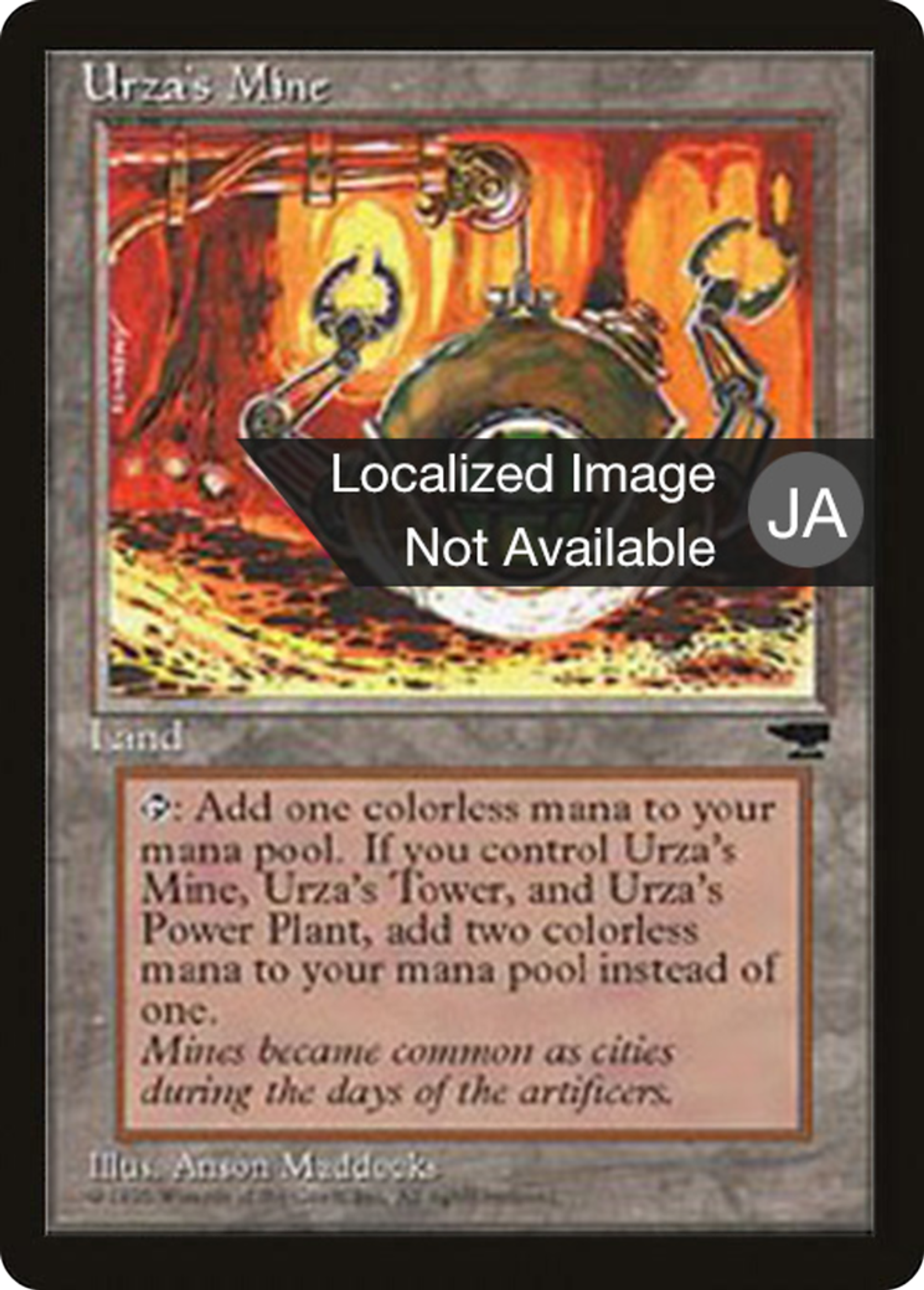 Urza's Mine — Chronicles Foreign Black Border — Magic: The Gathering