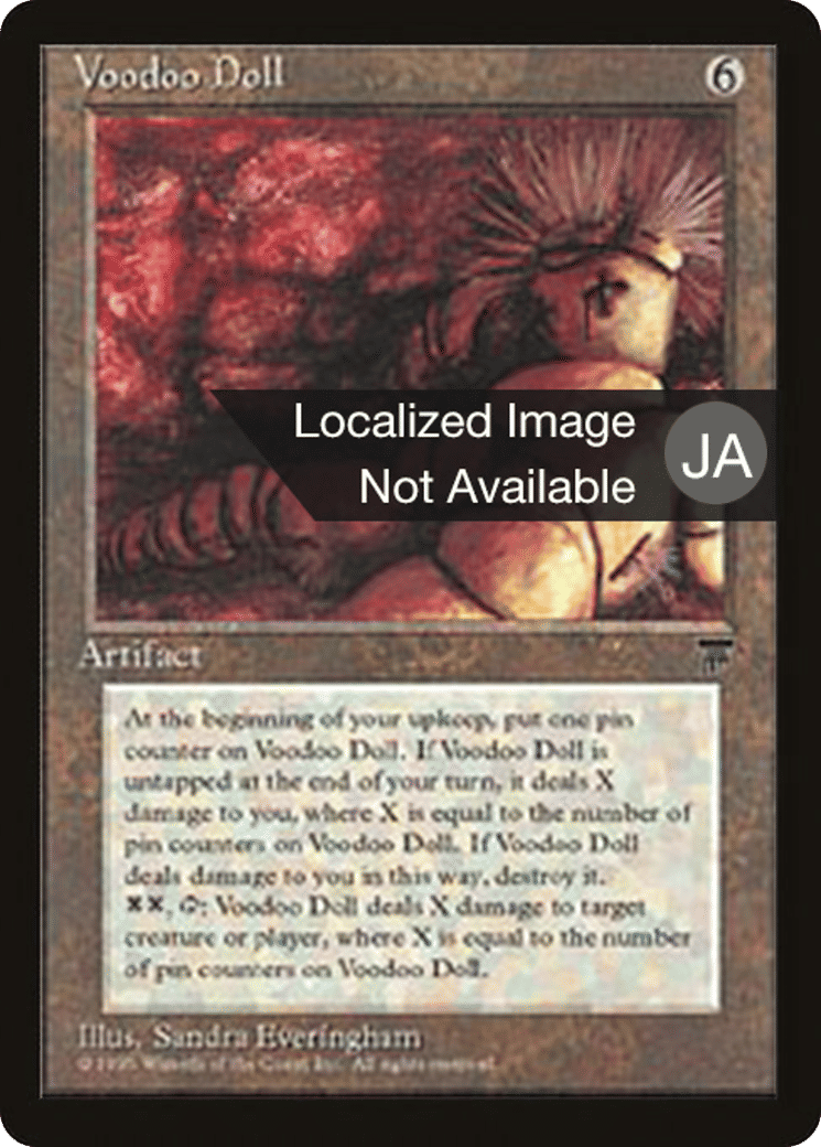 Voodoo Doll — Chronicles Foreign Black Border — Magic: The Gathering