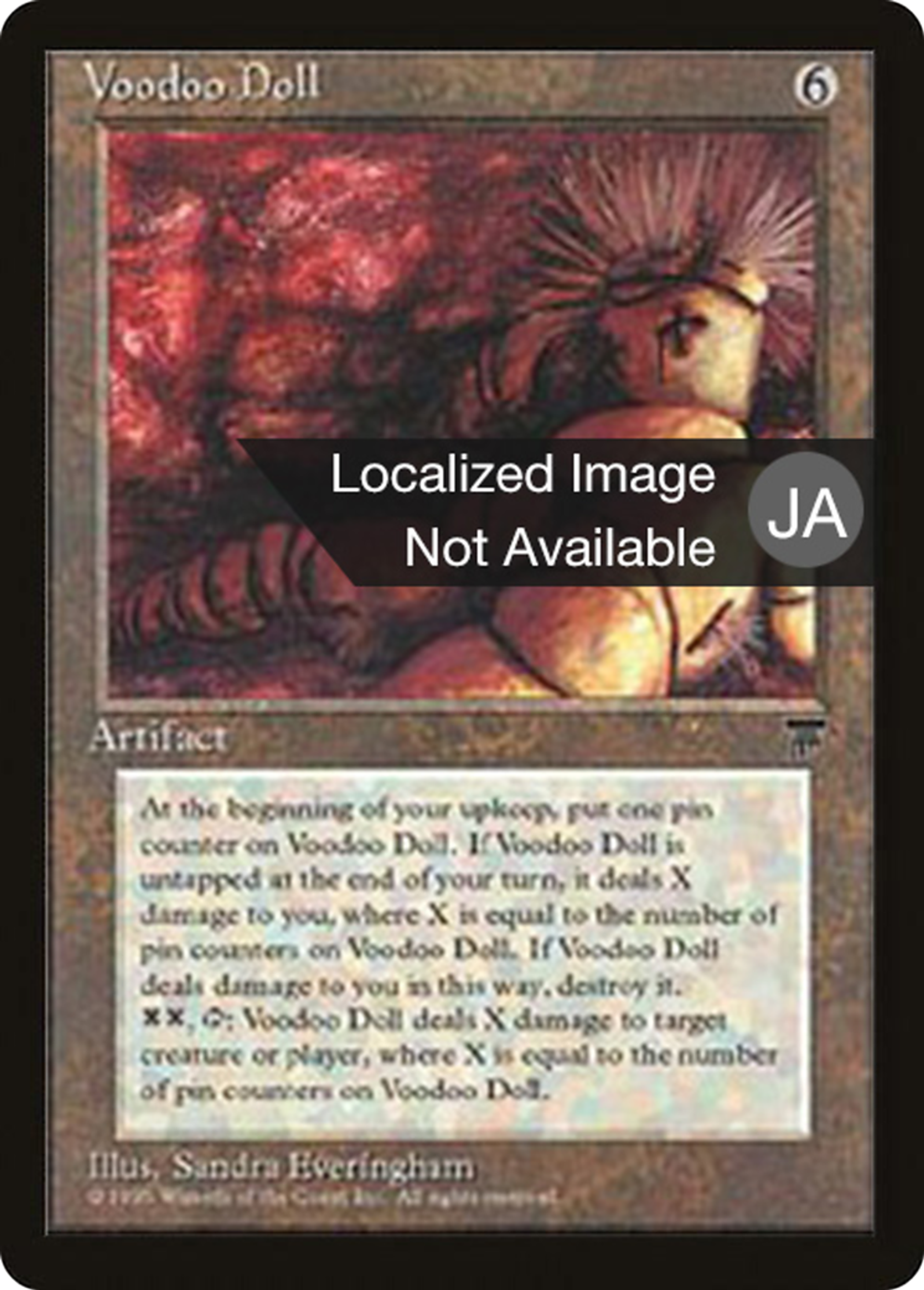 Voodoo Doll — Chronicles Foreign Black Border — Magic: The Gathering