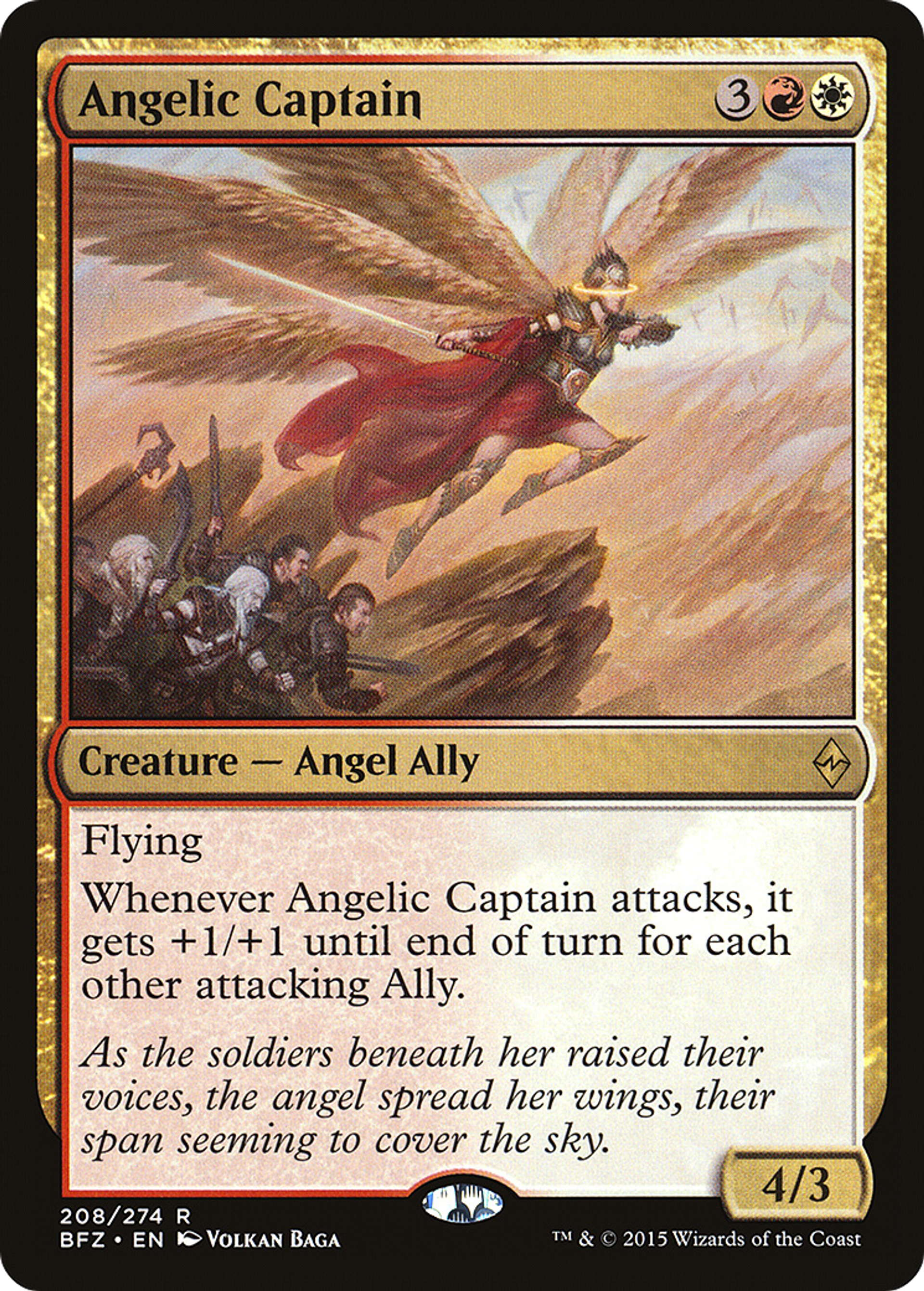 Angelic Captain — Battle for Zendikar — Magic: The Gathering