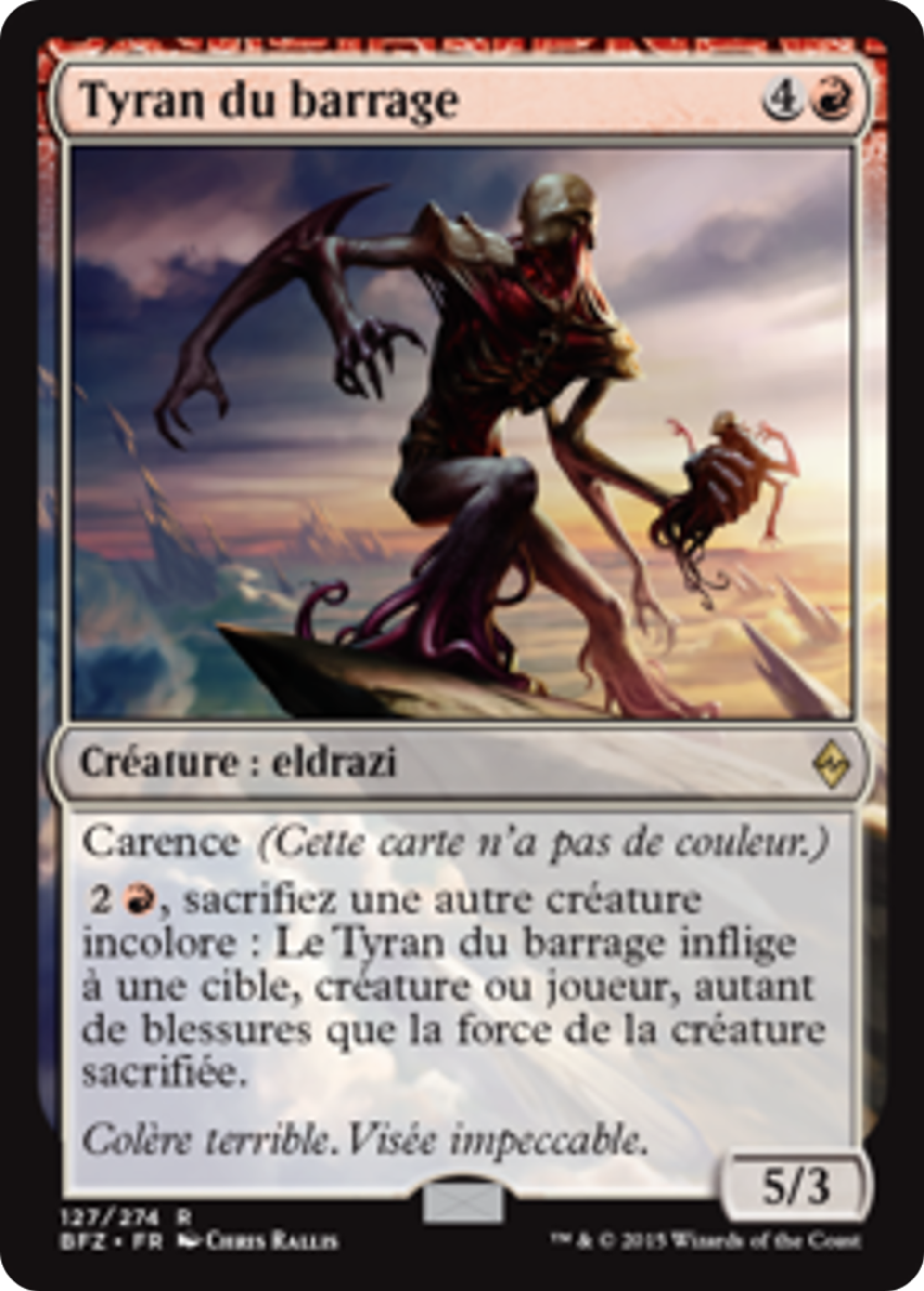 Tyran du barrage — Battle for Zendikar — Magic: The Gathering