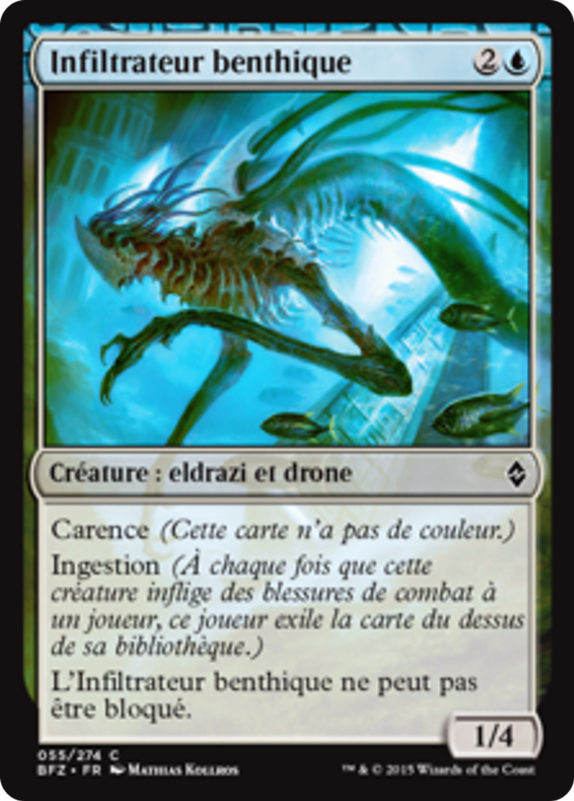 Infiltrateur benthique — Battle for Zendikar — Magic: The Gathering