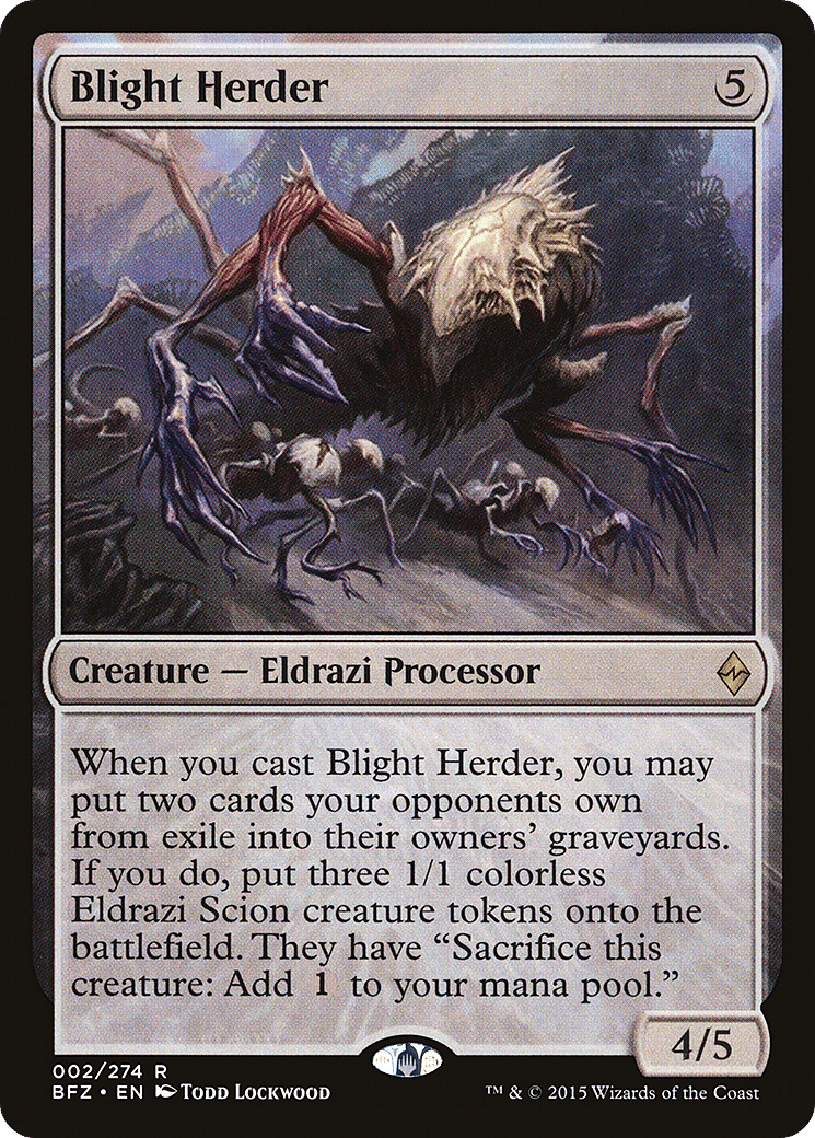 Blight Herder — Battle for Zendikar — Magic: The Gathering