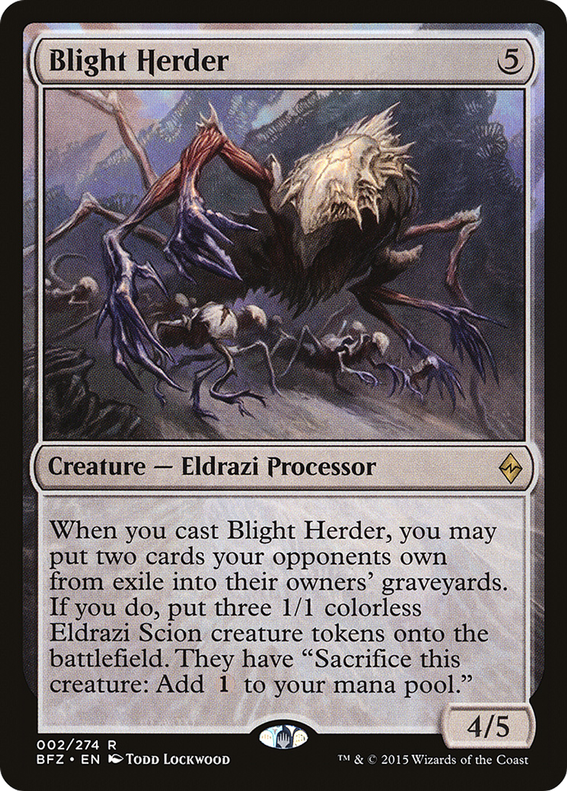 Blight Herder — Battle for Zendikar — Magic: The Gathering